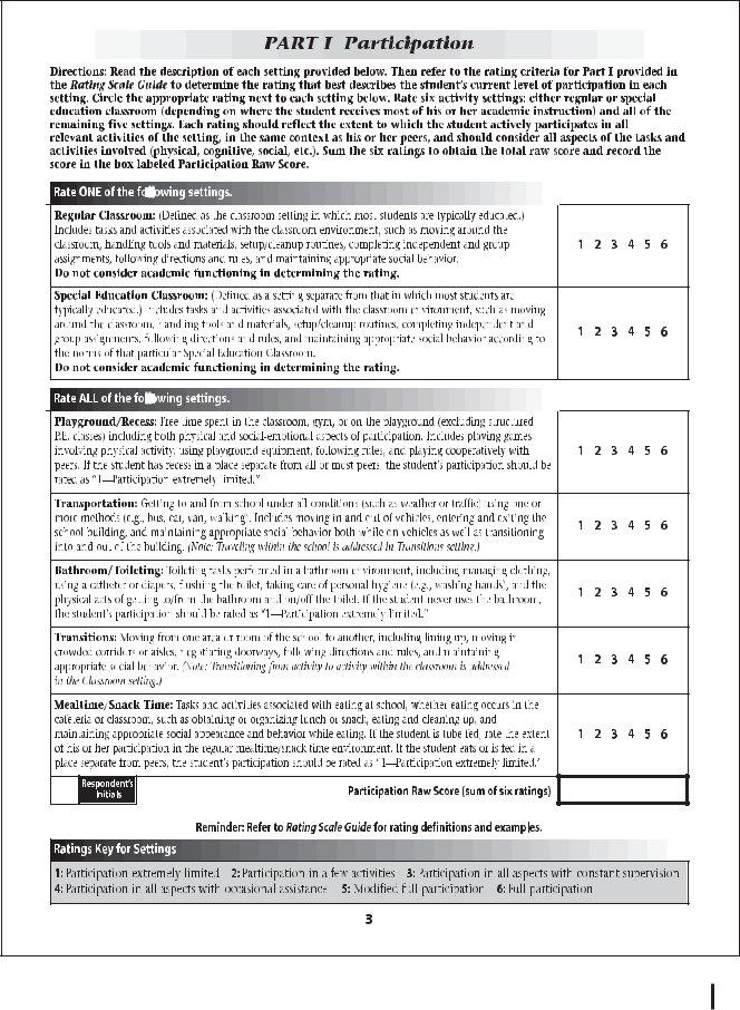 Blank school function assessment form fill out and print pdfs