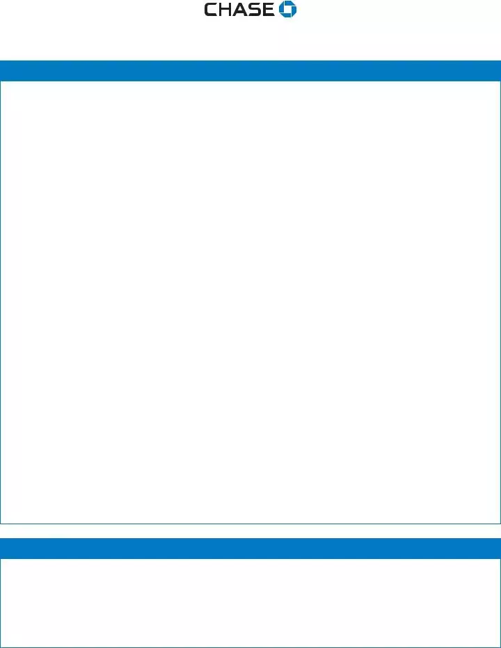 Blank Chase Short Sale Packet Form Fill Out and Print PDFs