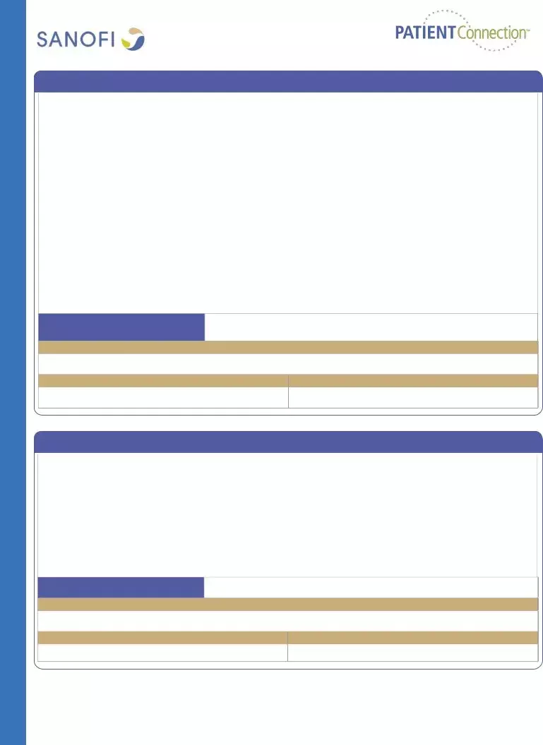 Blank Sanofi Patient Assistance Form | Fill Out and Print PDFs