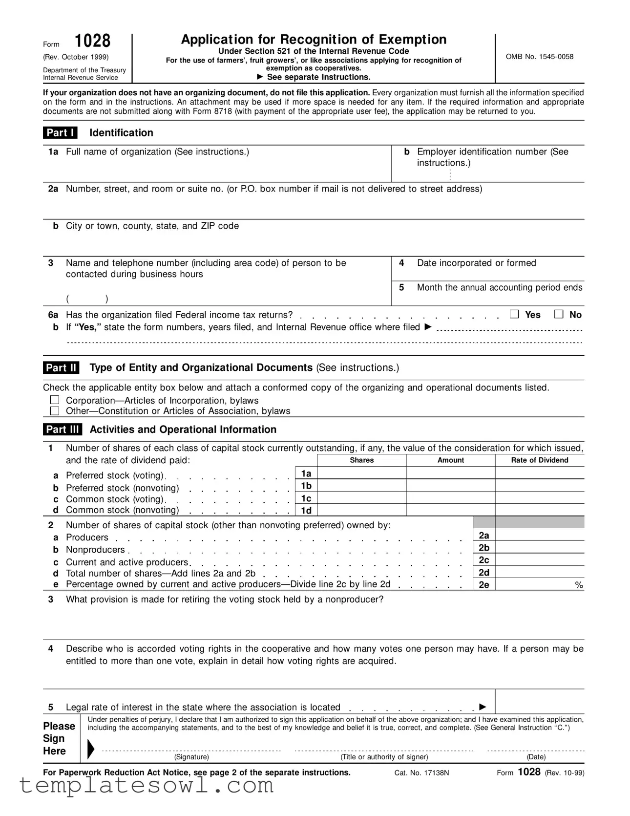 Fill Out Your 1028 Form
