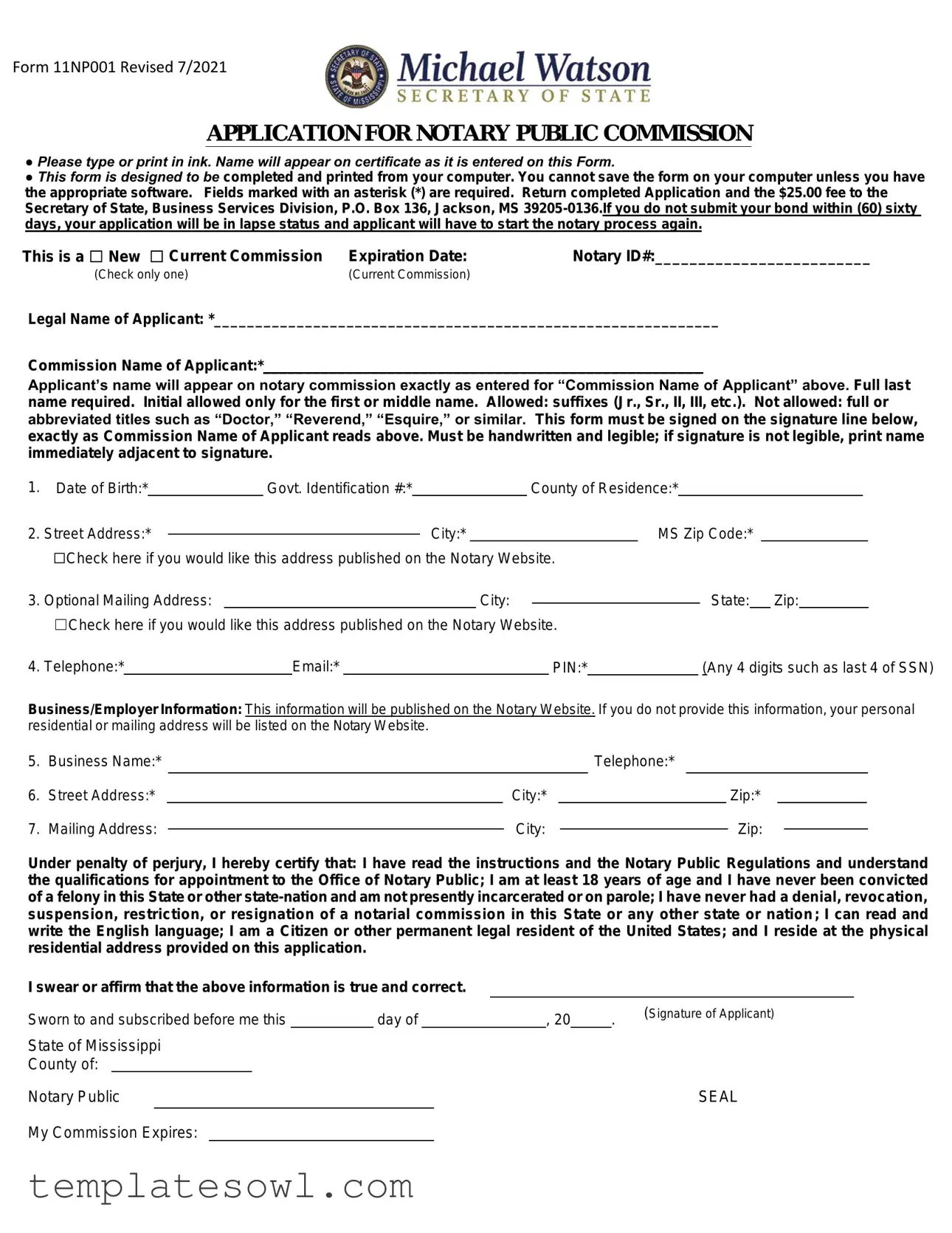 Fill Out Your 11Np001 Form