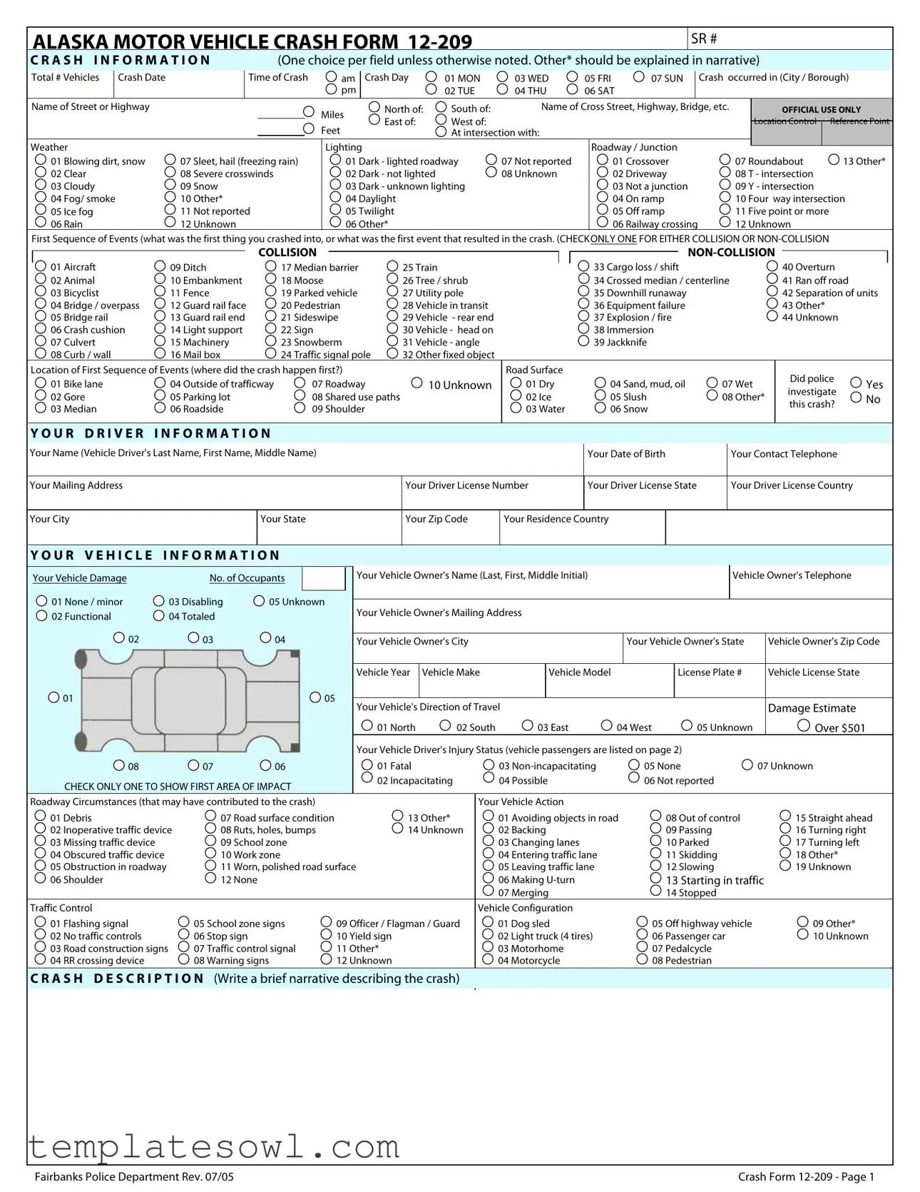 Fill Out Your 12 209 Alaska Form