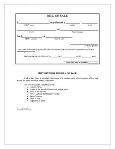 Free Iowa Vehicle Bill of Sale Template