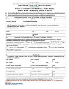Free Florida Boat Bill of Sale Template | Fillable Forms