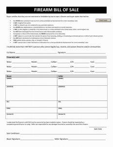 Free Texas Firearm Bill of Sale Template