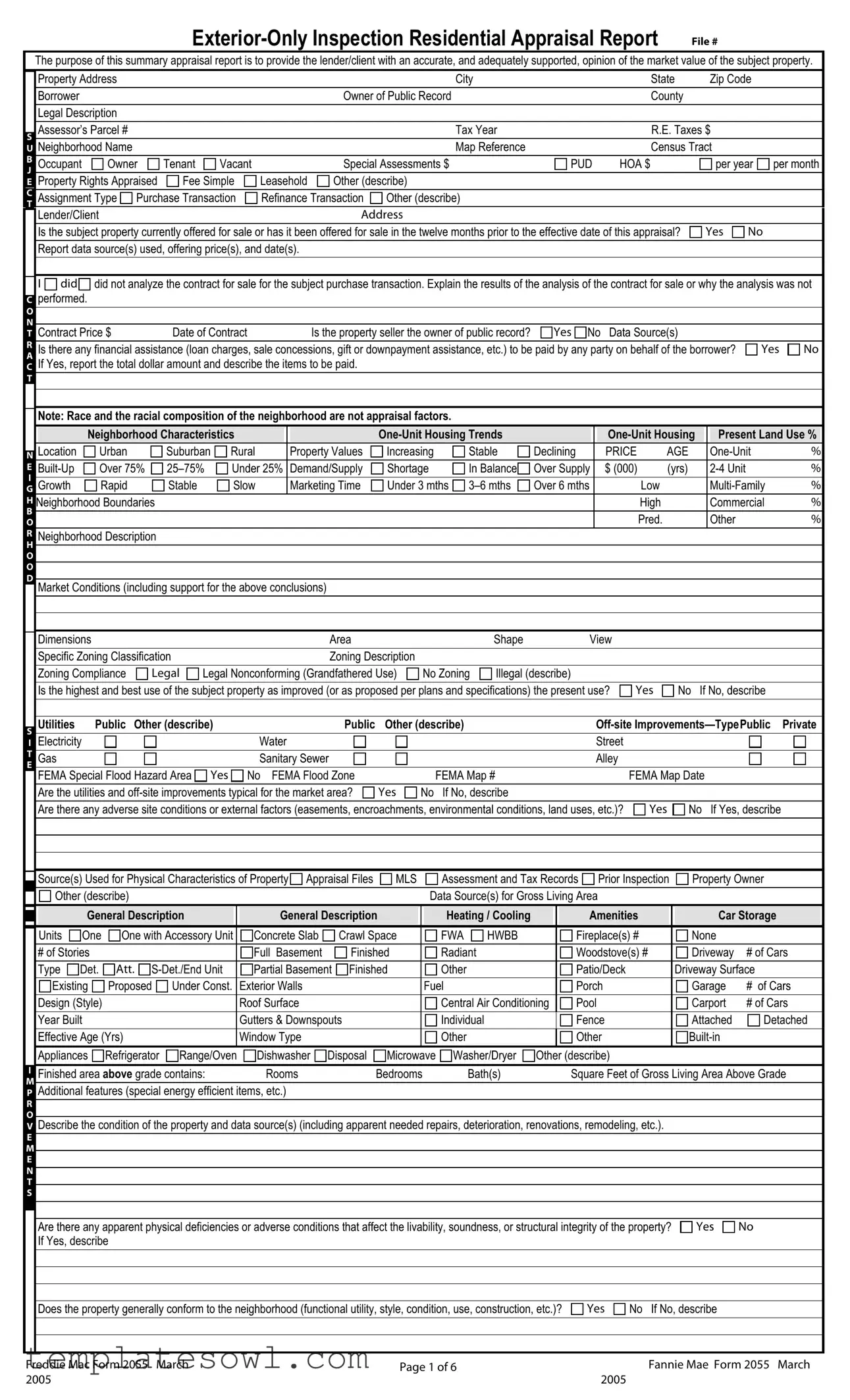 Fill Out Your 2055 Form