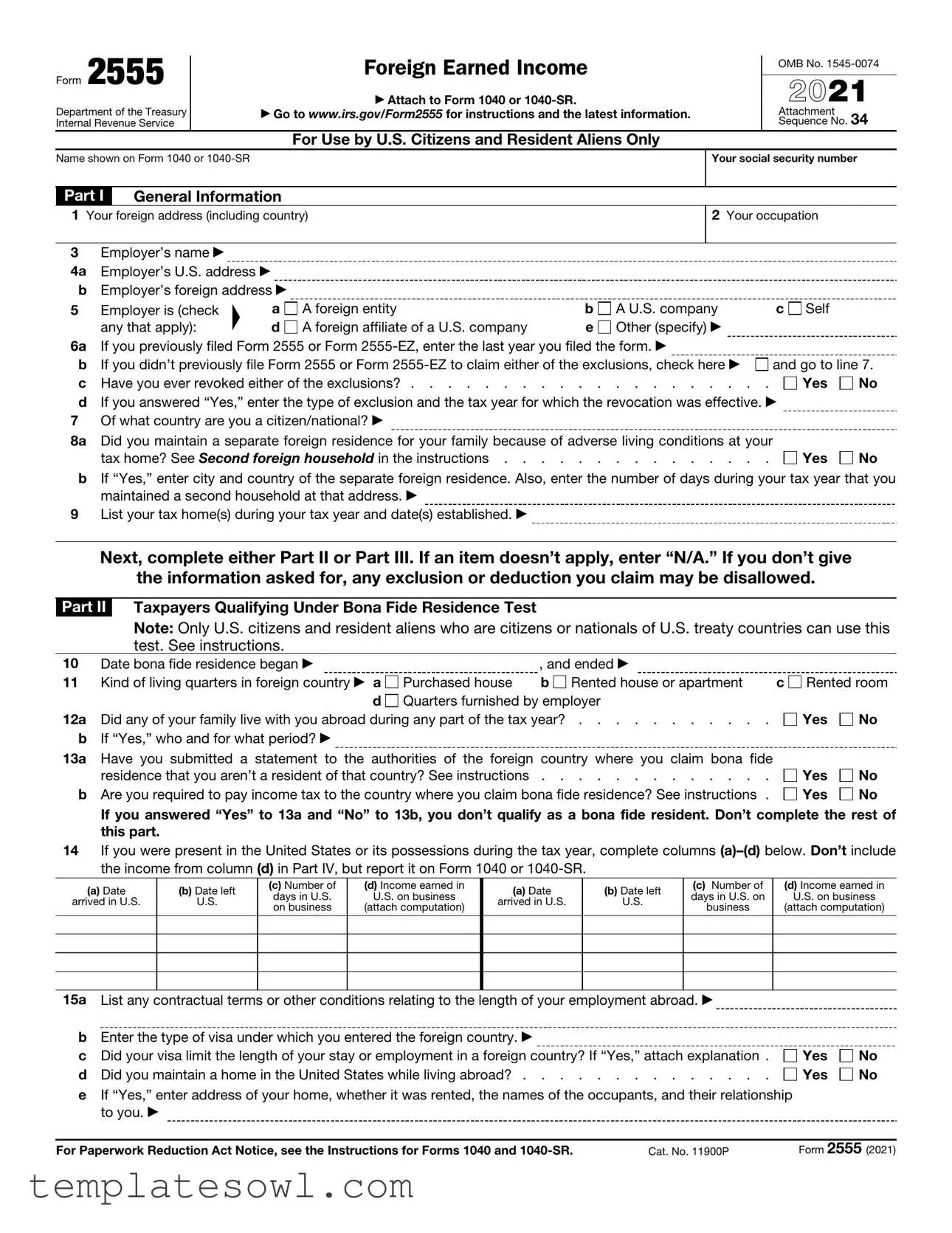 Fill Out Your 2155 Form