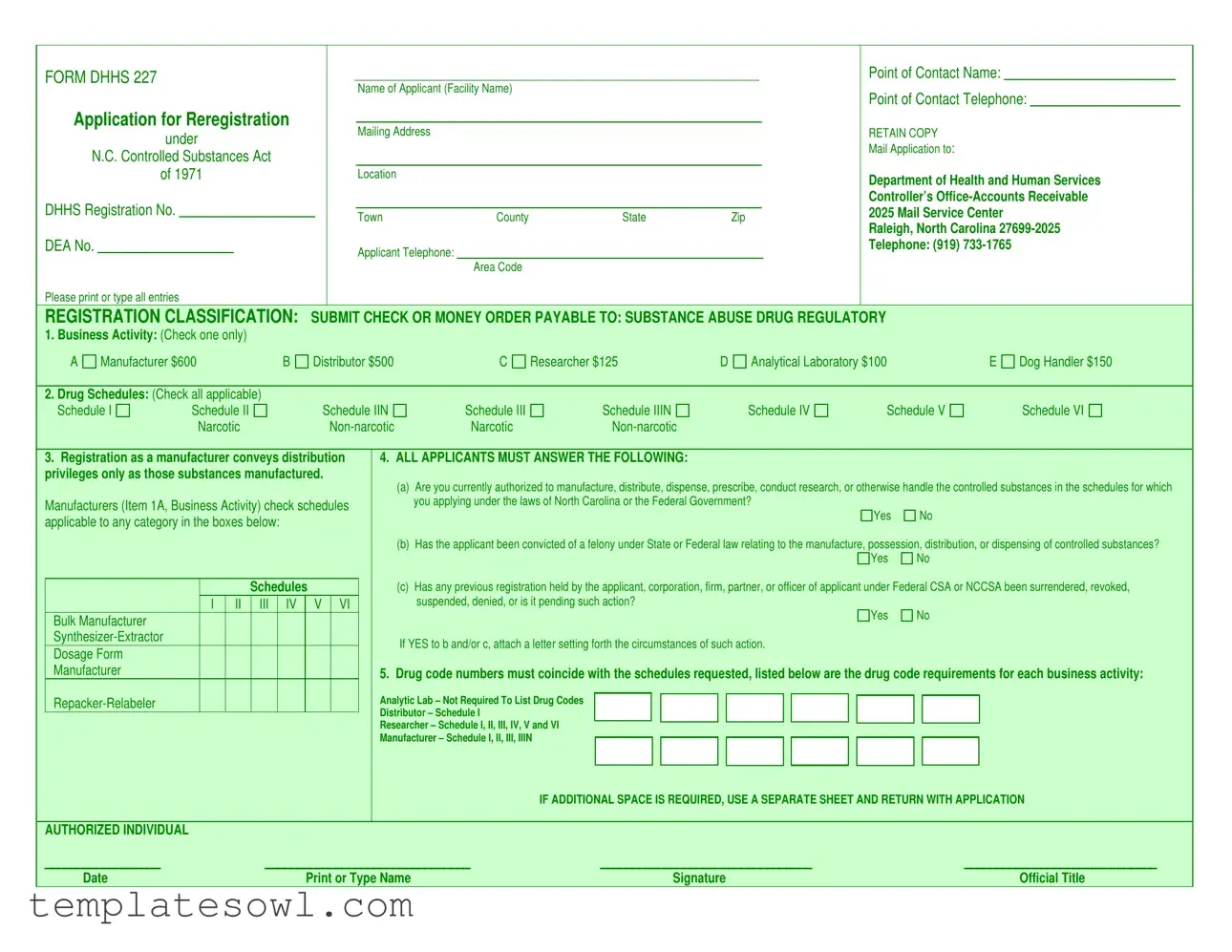 Fill Out Your 227 Form