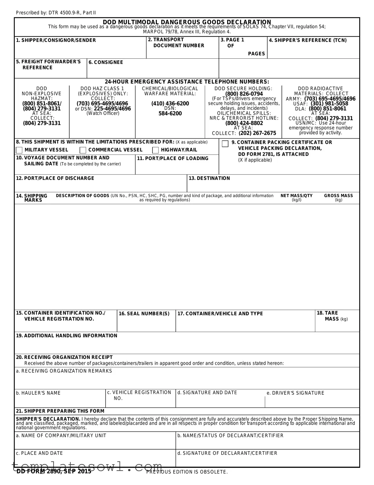 Fill Out Your 2890 Form