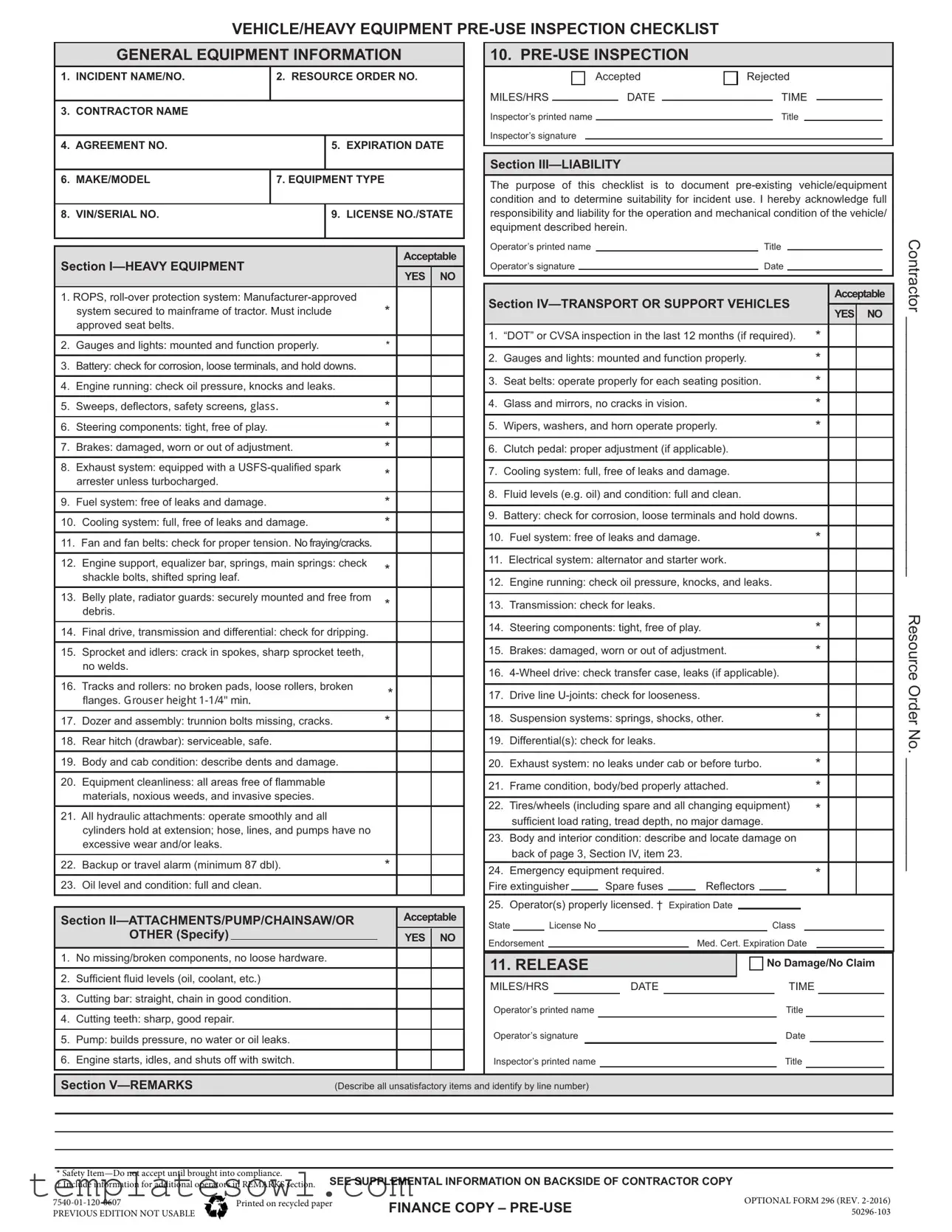 Fill Out Your 296 Form