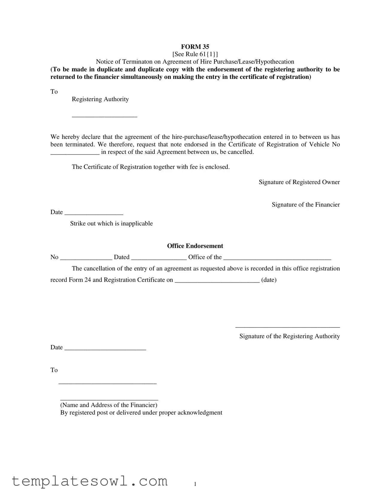 Fill Out Your 35 Form