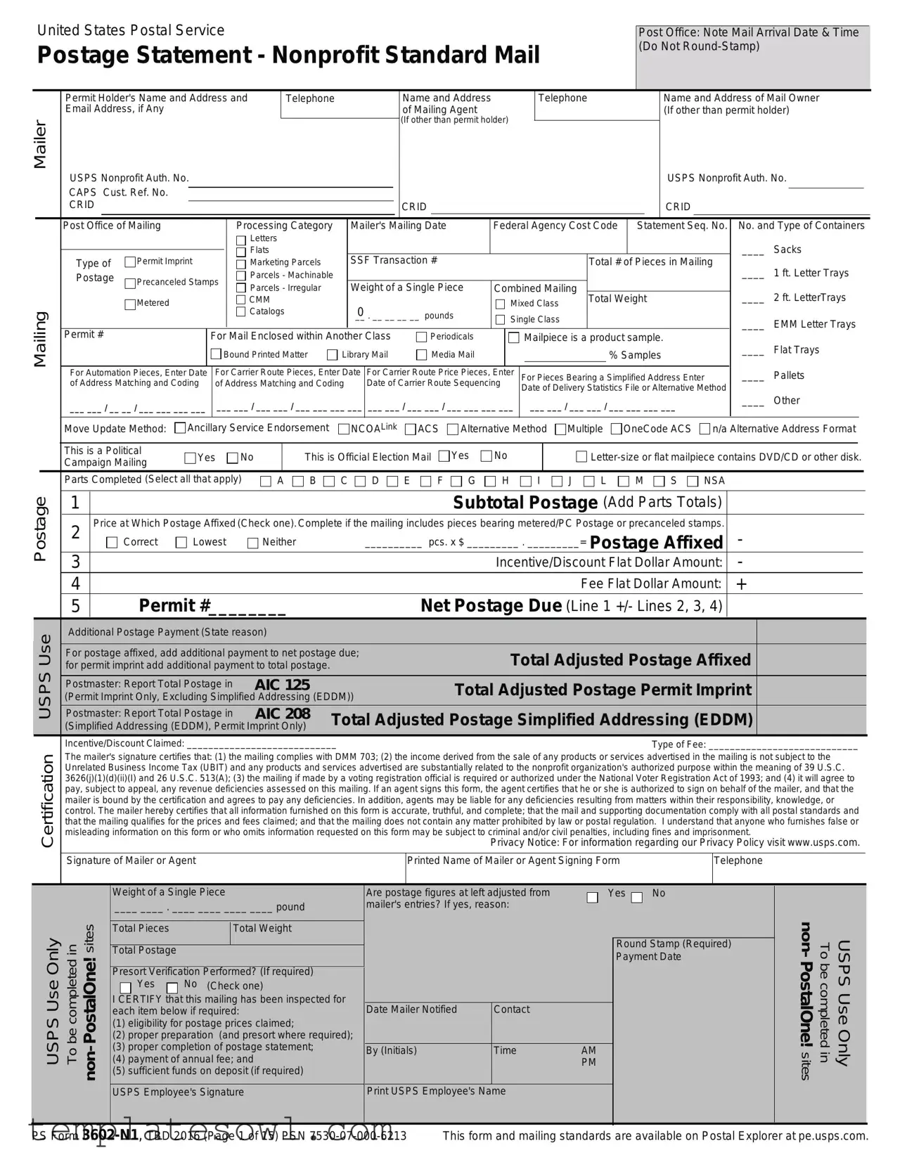 Fill Out Your 3602 N1 Form