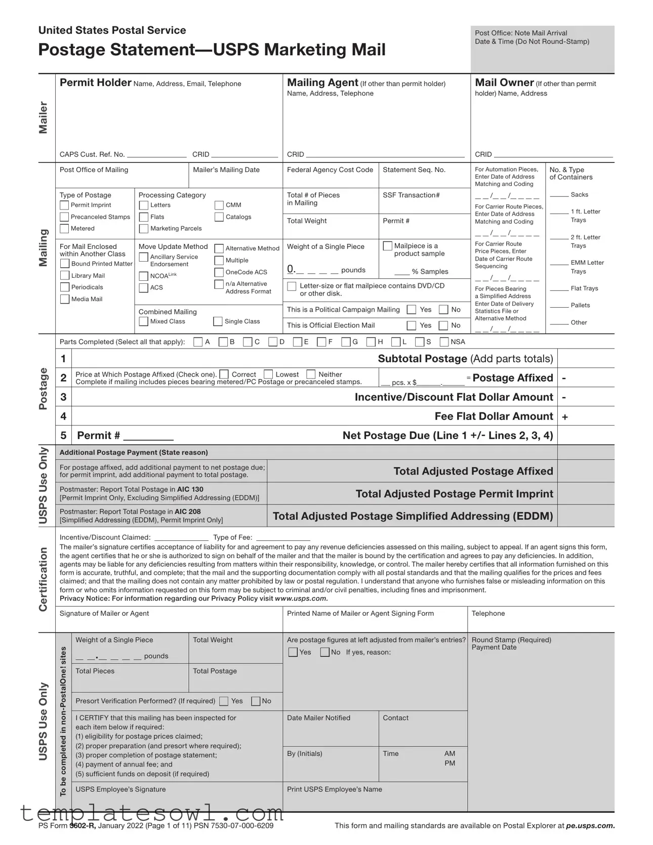 Fill Out Your 3602 R1 Ps Form