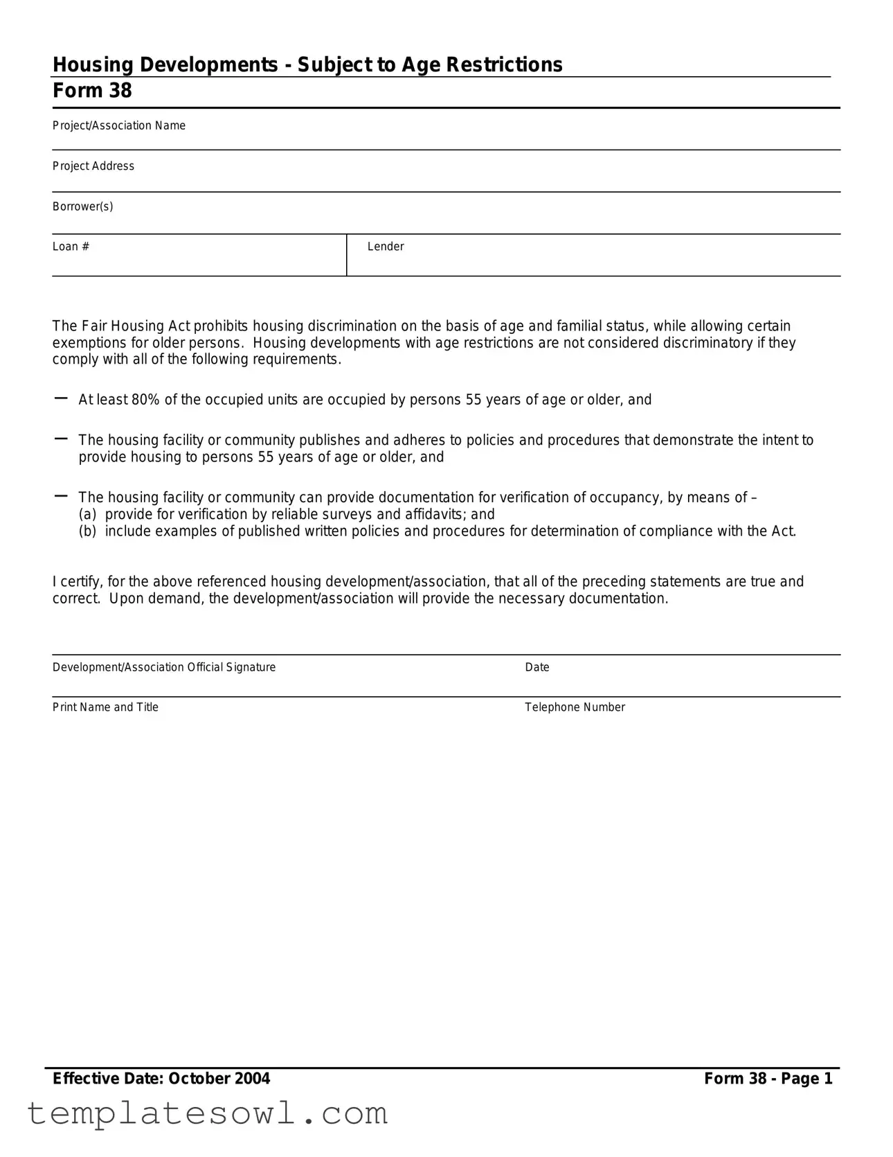 Fill Out Your 38 Form