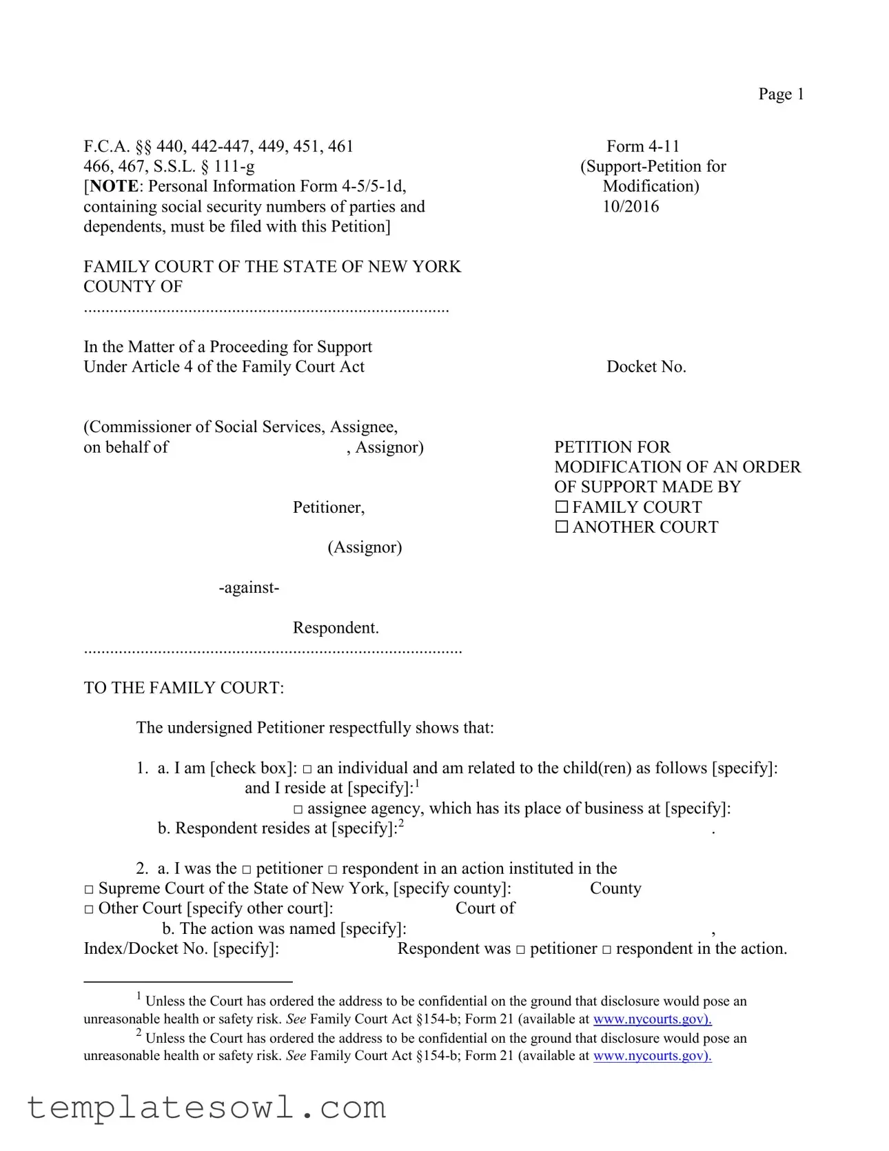 Fill Out Your 4 11 Form
