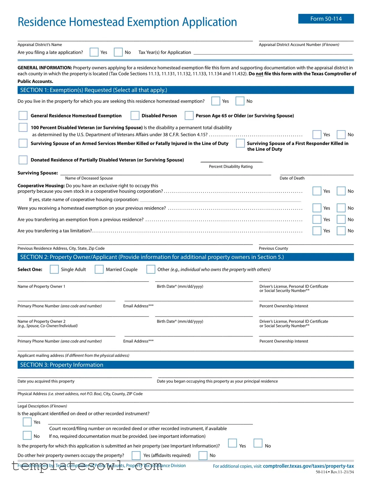 Fill Out Your 50 114 Form