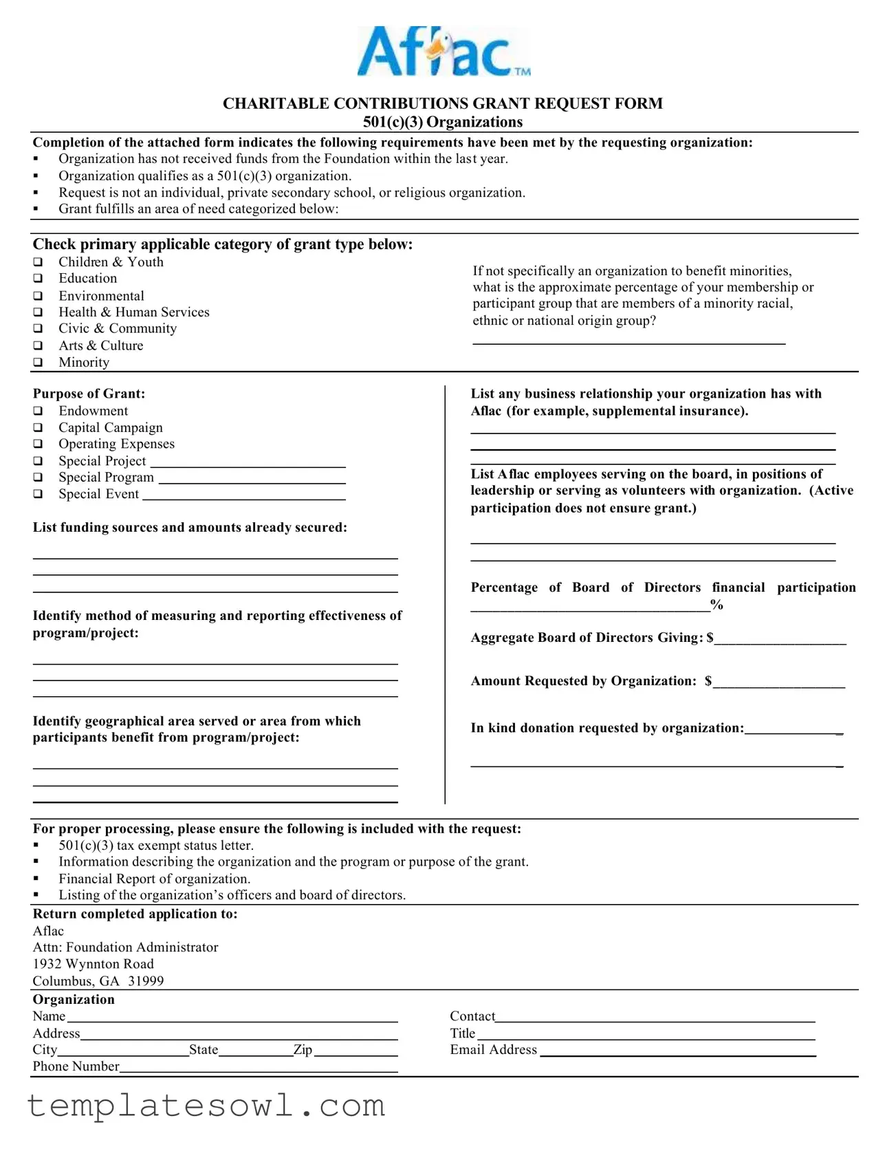Fill Out Your 501C3 Application Form