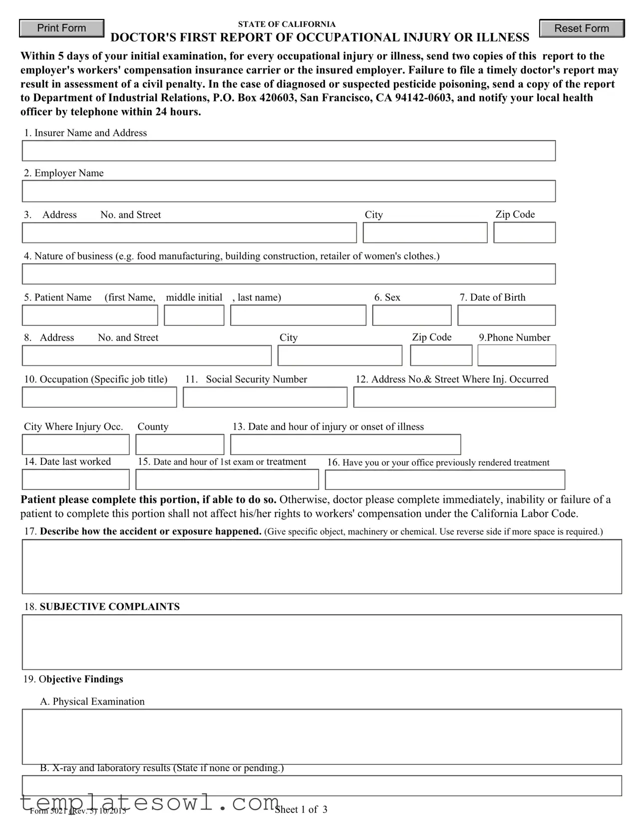 Fill Out Your 5021 Form
