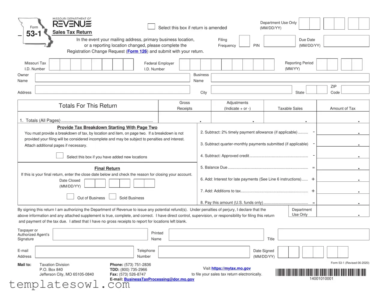 Fill Out Your 53 1 Form