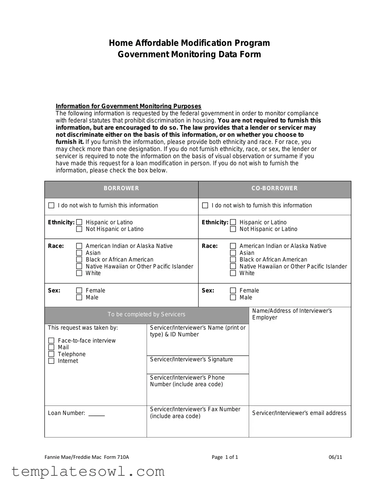 Fill Out Your 710A Form