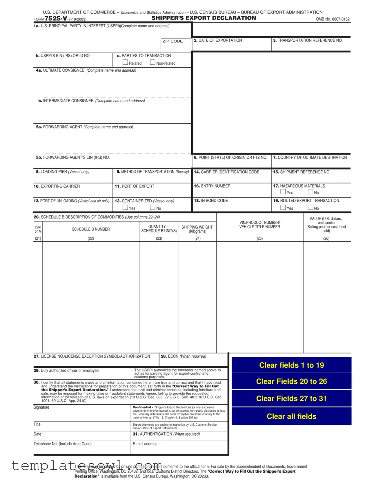 Fill Out Your 7525 V Form