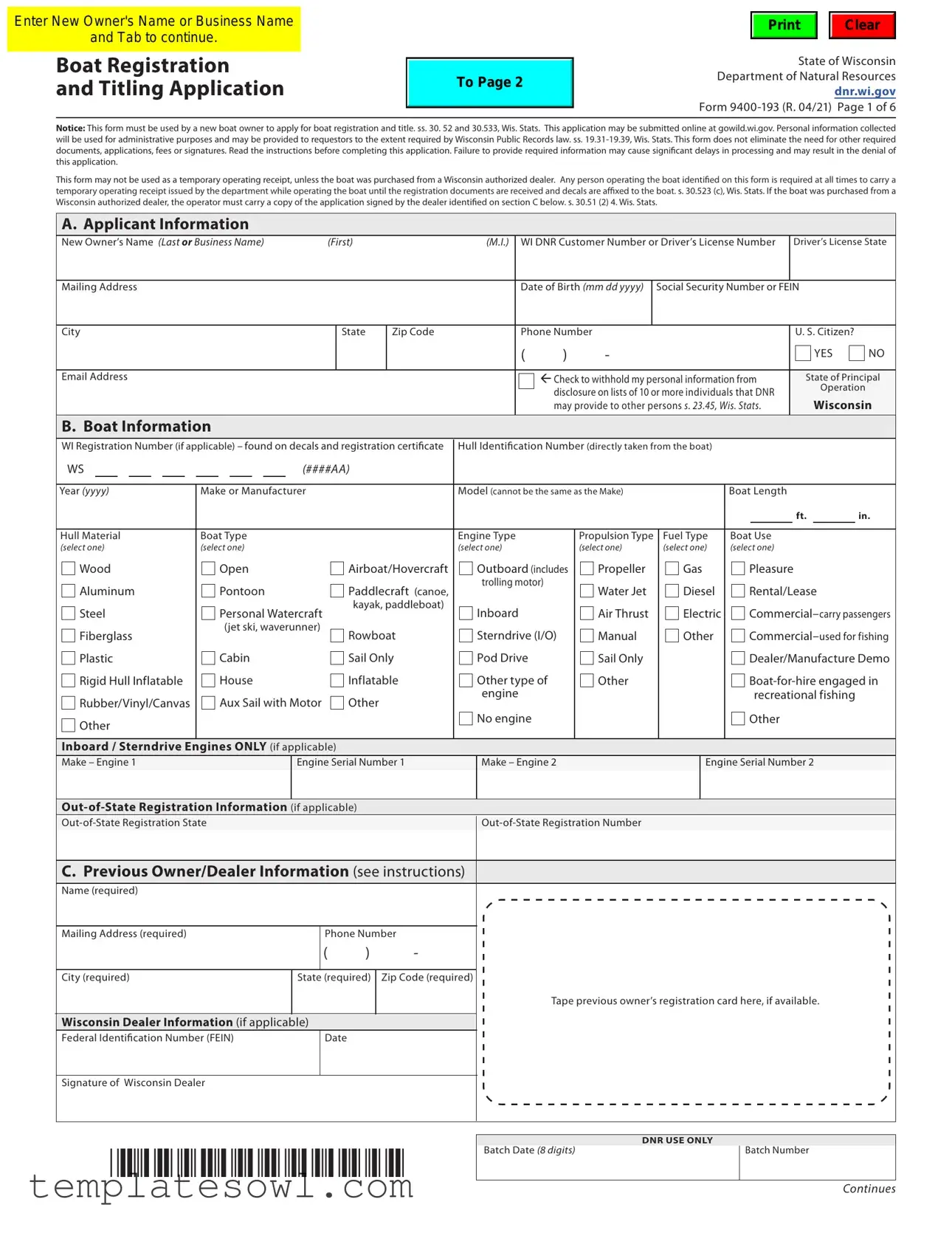 Fill Out Your 9400 193 Form