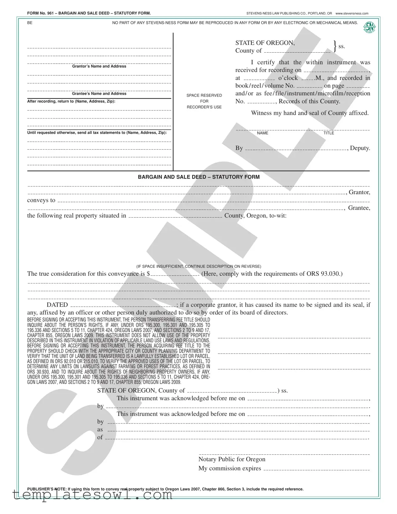Fill Out Your 961 Form