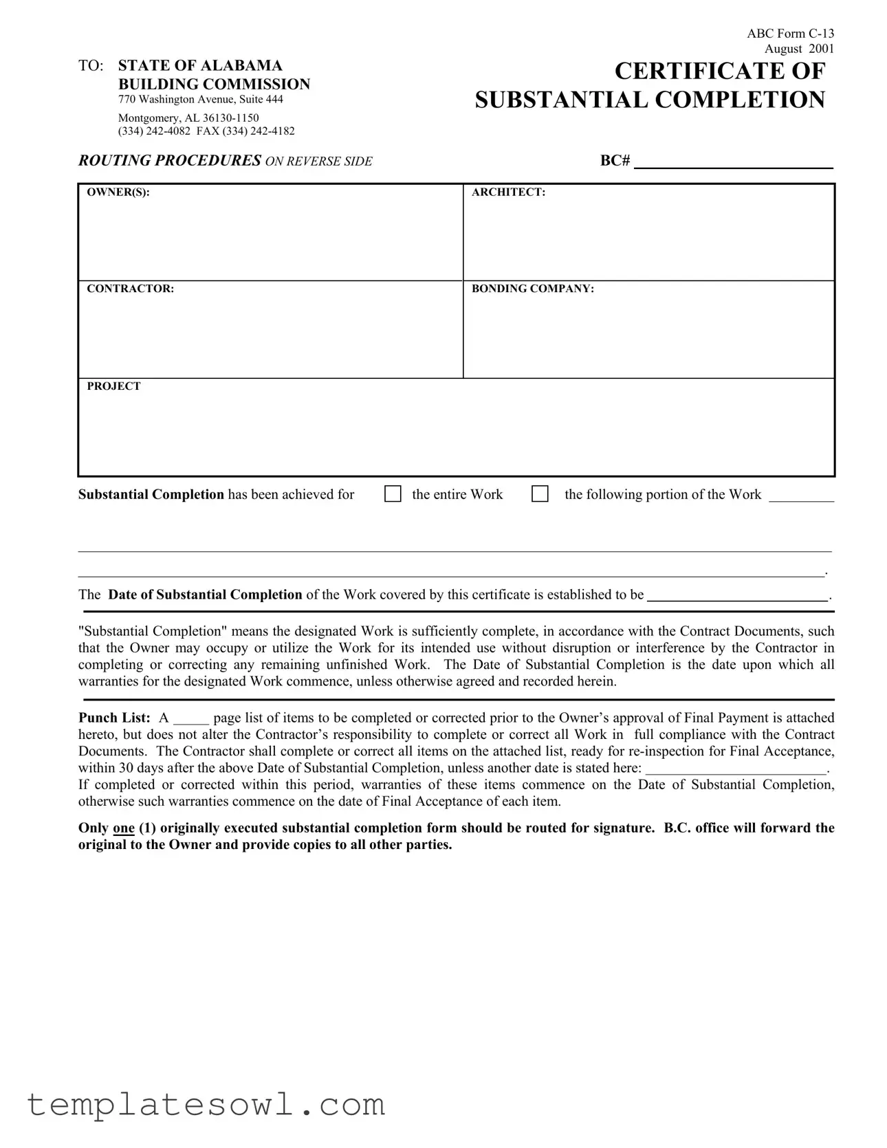Fill Out Your Abc C 13 Form