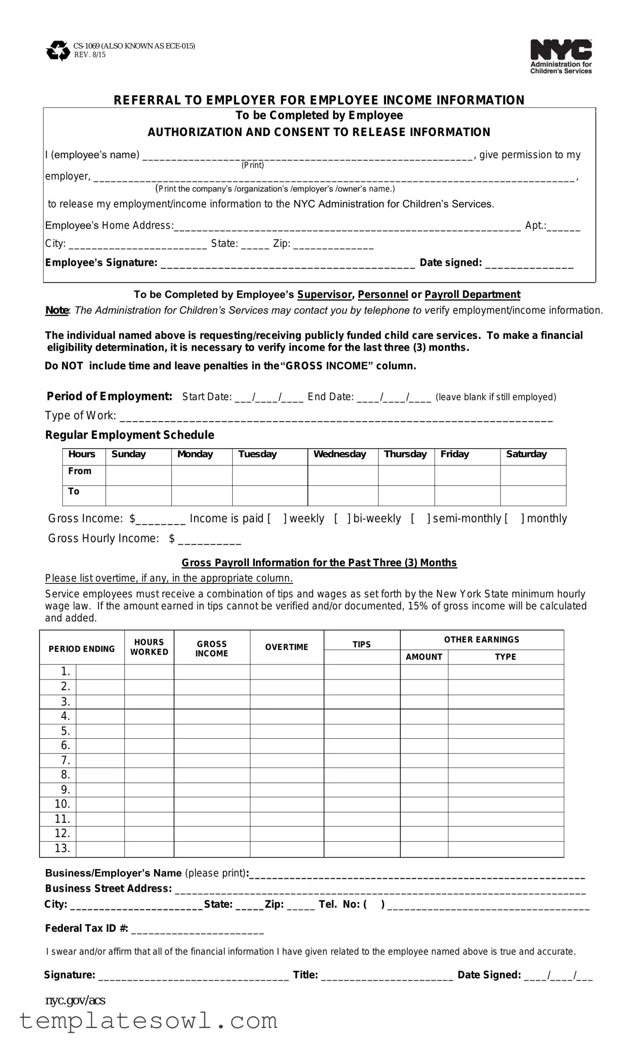 Fill Out Your Acd 1069 Form
