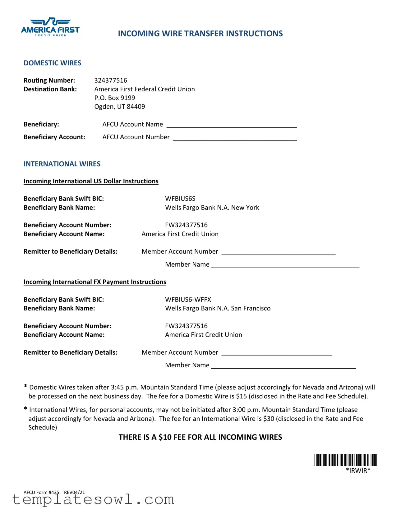 Fill Out Your Afcu 435 Form