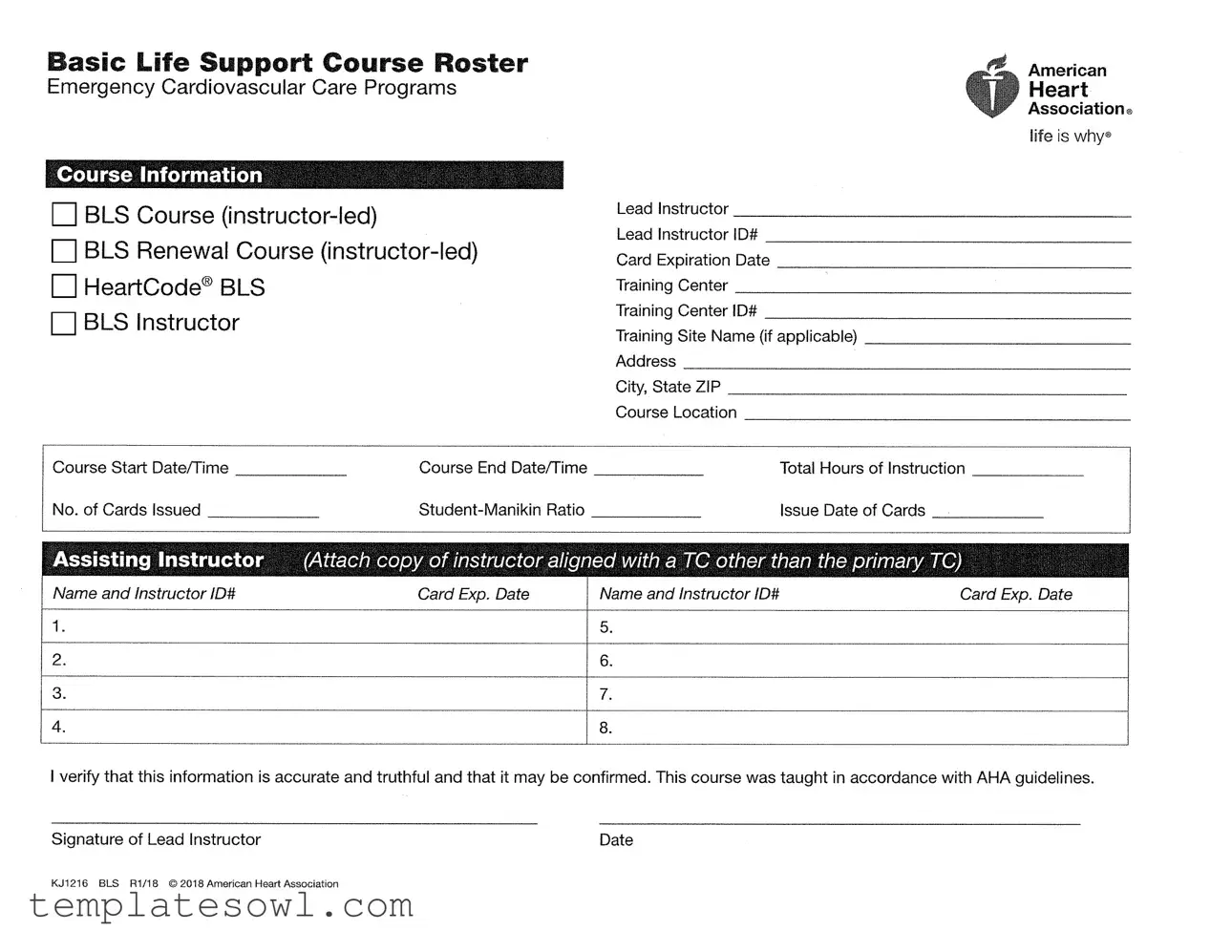 Fill Out Your Aha Roster Form