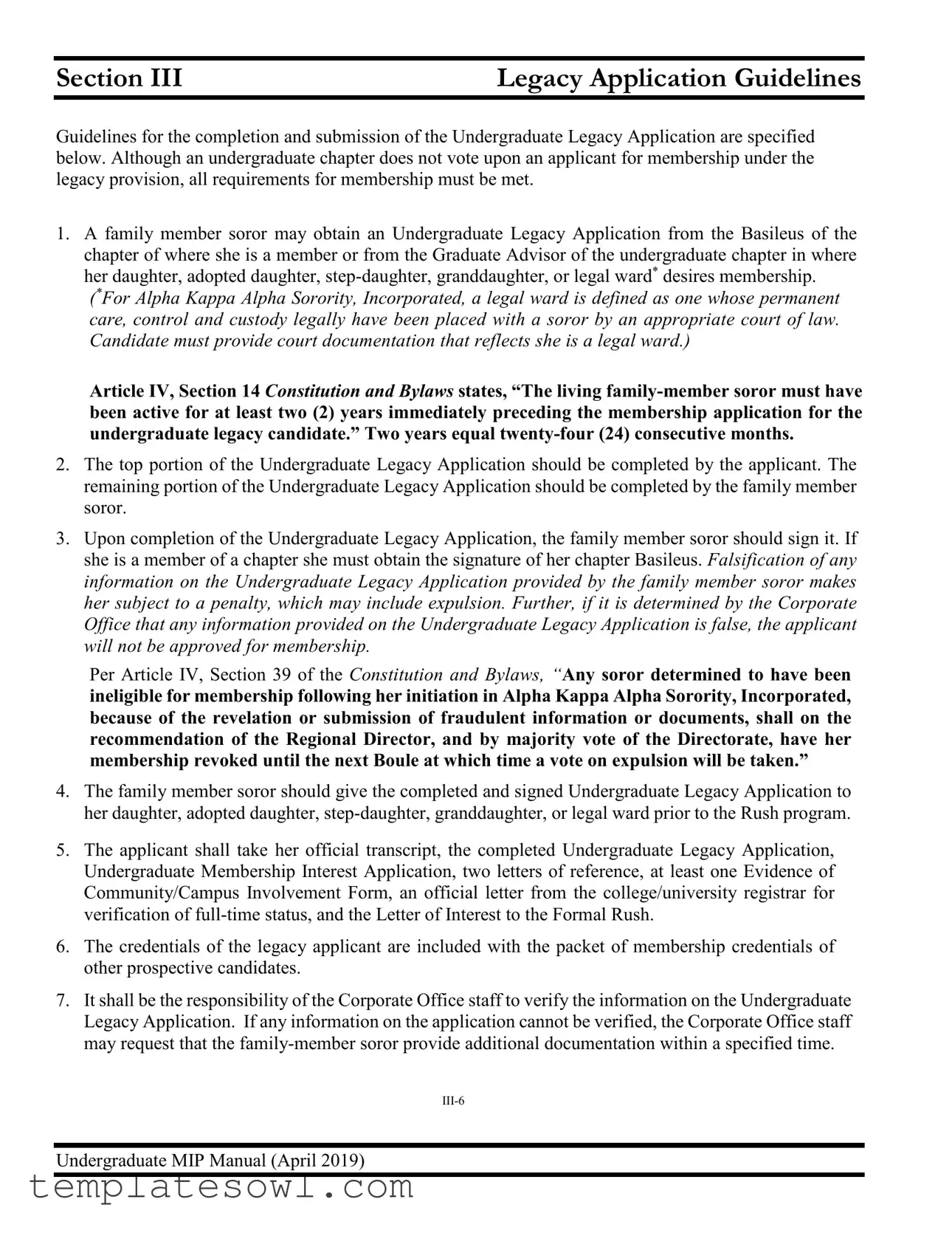 Fill Out Your Alpha Kappa Undergraduate Membership Form