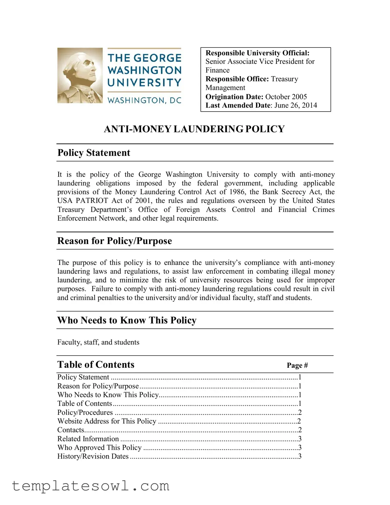 Fill Out Your Aml Program Form