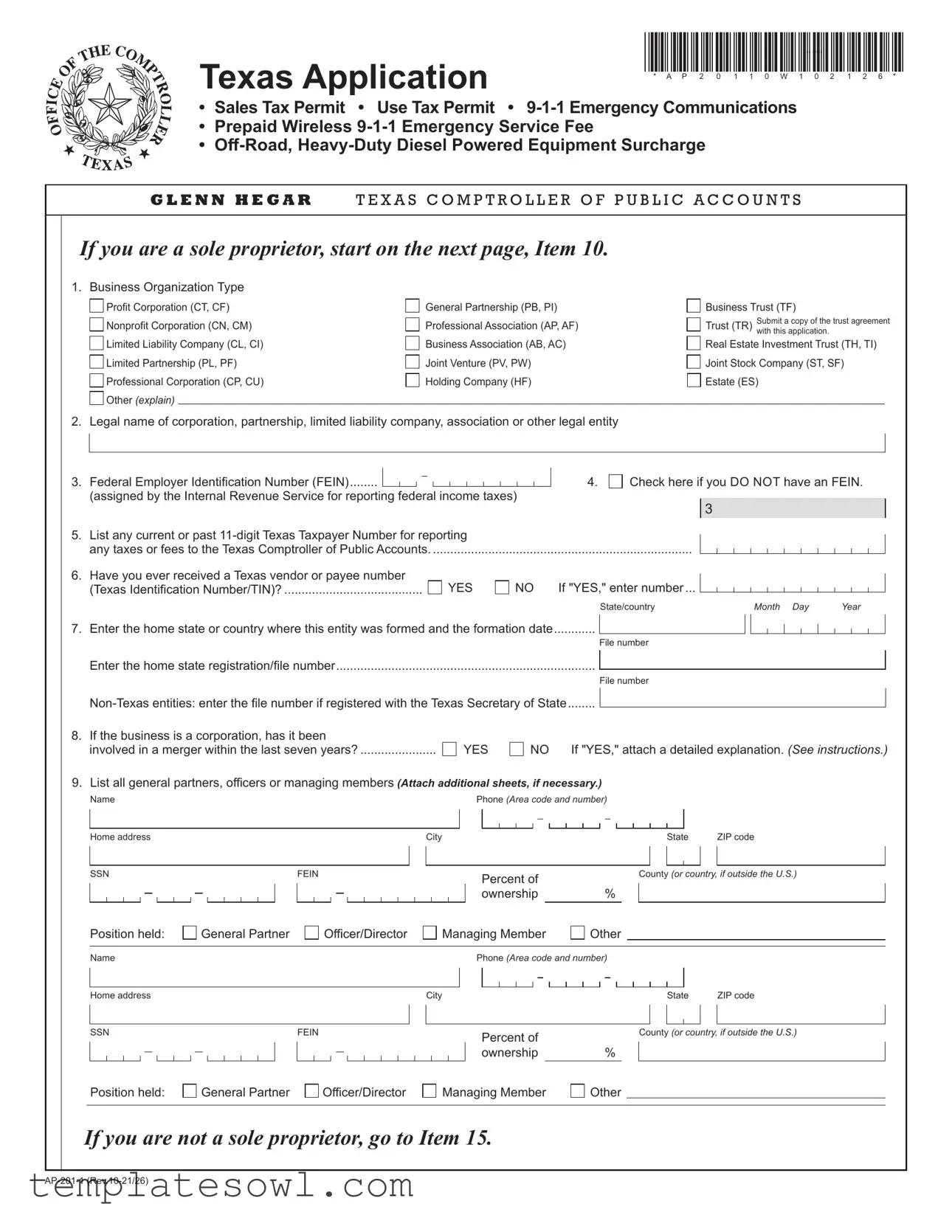 Fill Out Your Ap 201 1 Form