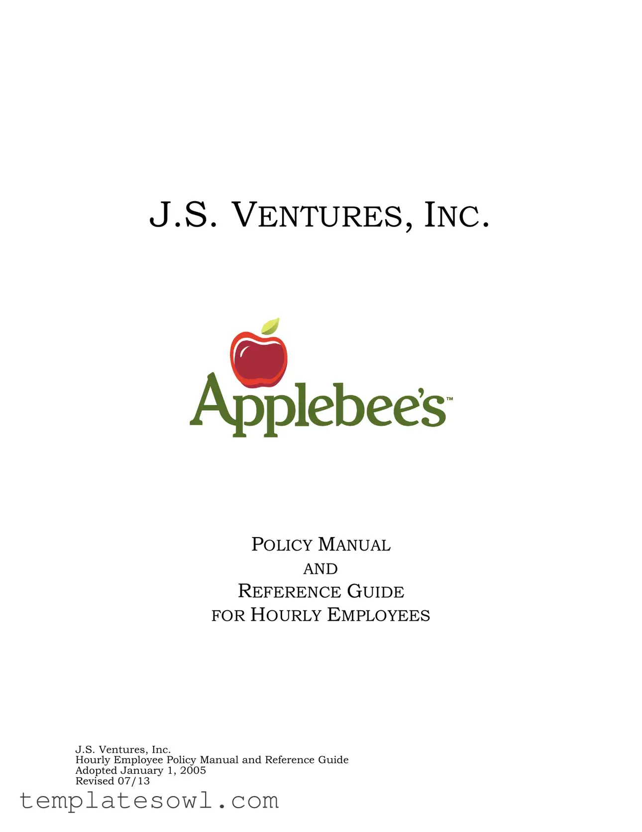 Fill Out Your Applebees Employee Policies Form