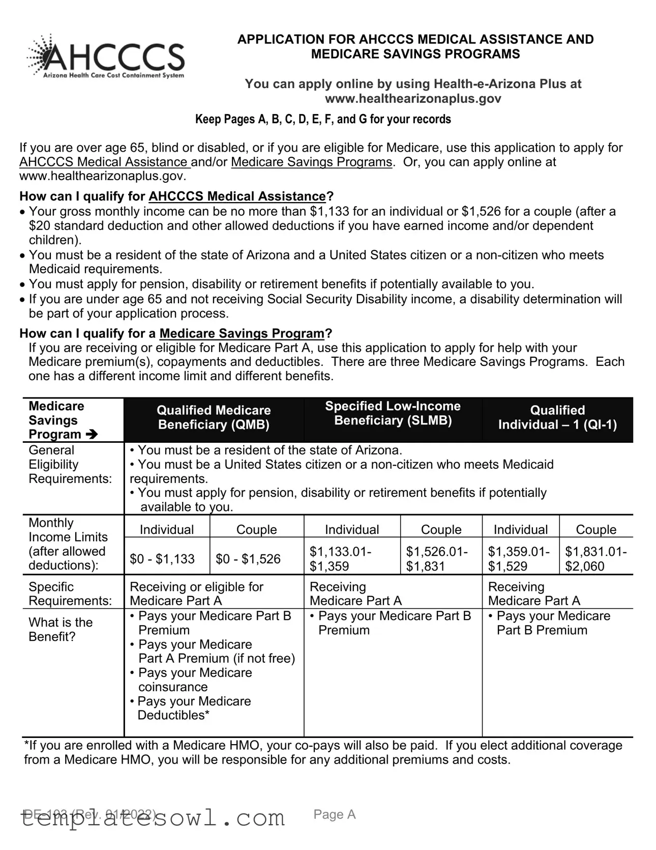 Fill Out Your Apply For Ahcccs Form