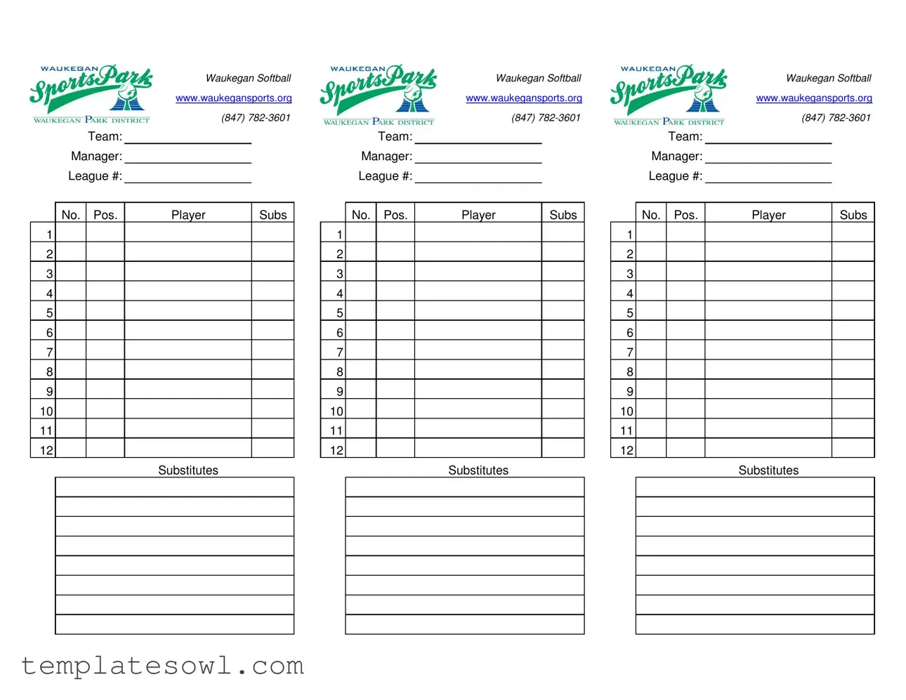 Fill Out Your Baseball Lineup Sheets Form