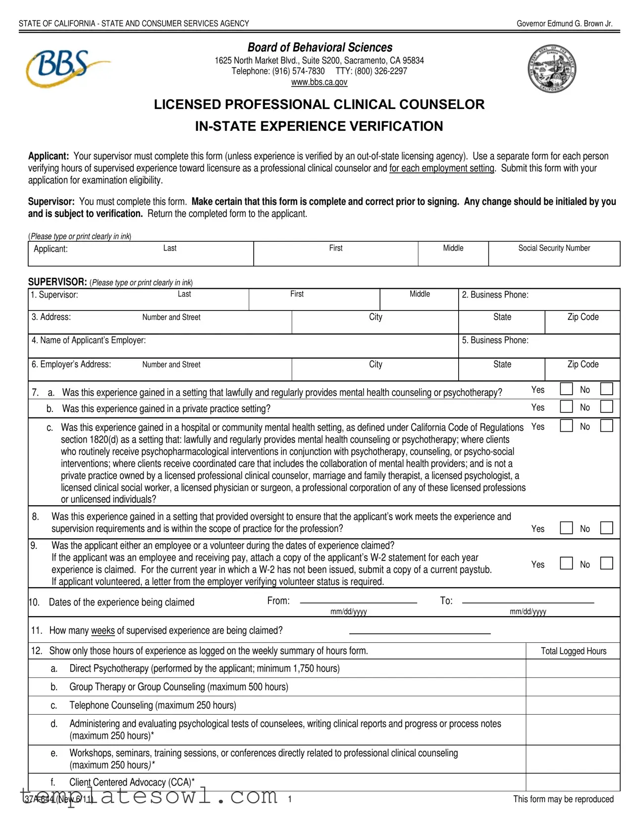 Fill Out Your Bbs 37A 644 Form