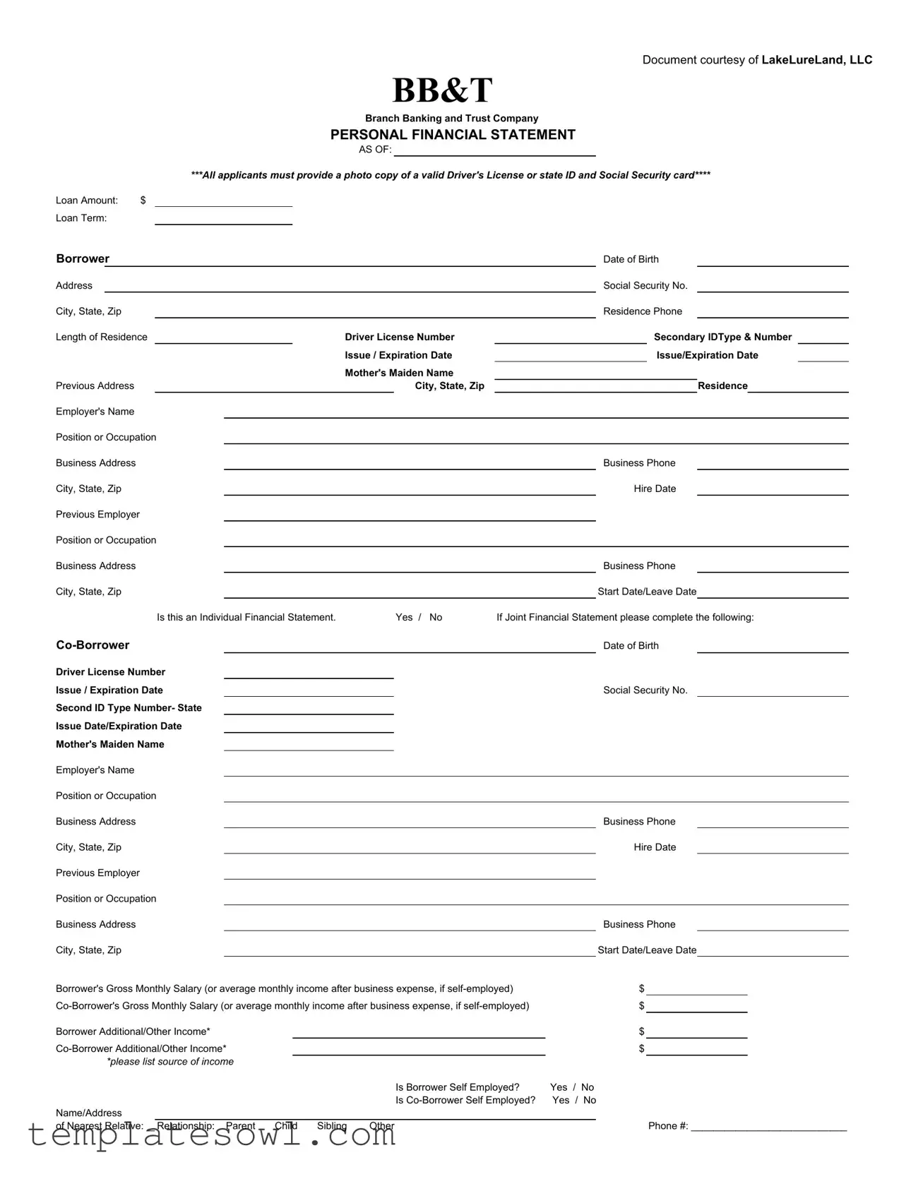 Fill Out Your Bbt Form