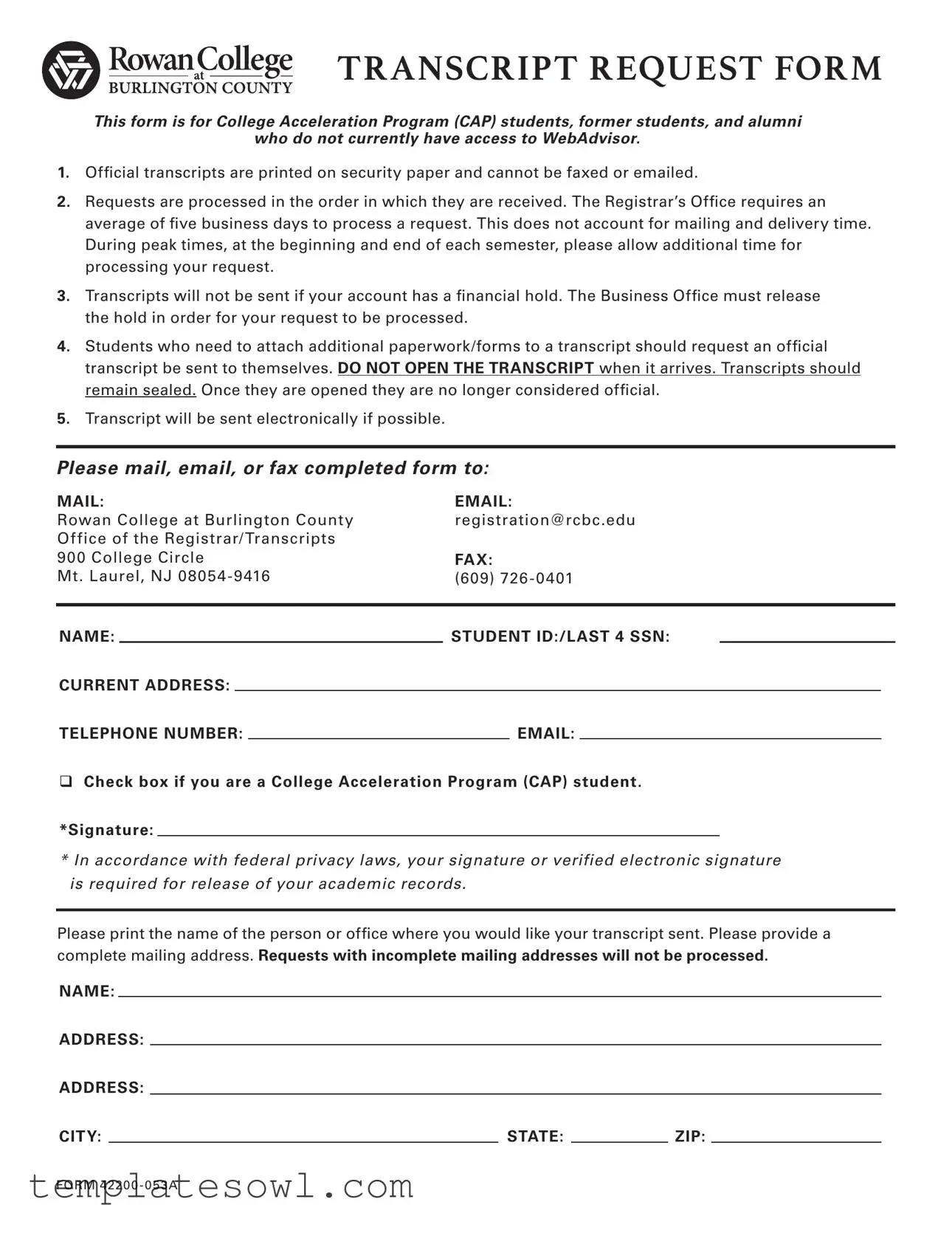 Fill Out Your Bccedu Form