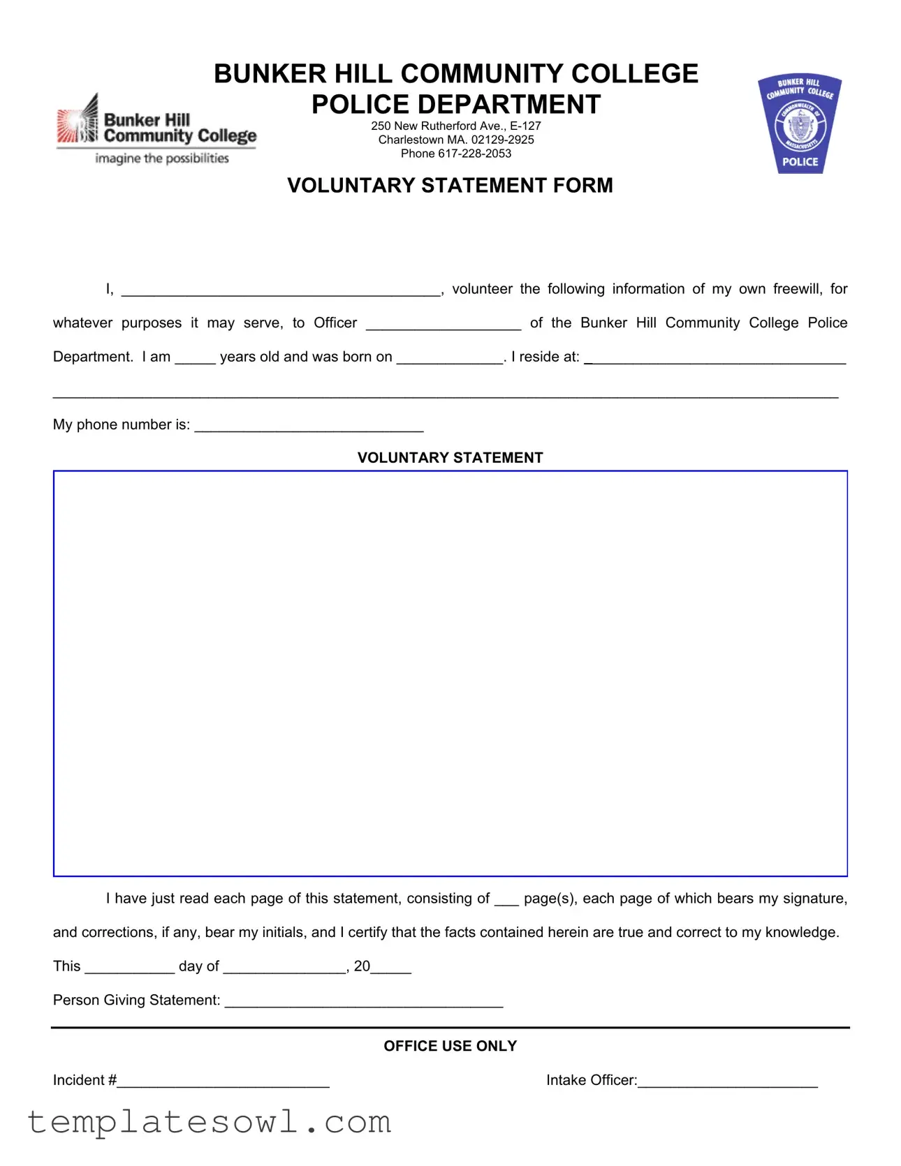 Fill Out Your Bhcc Form