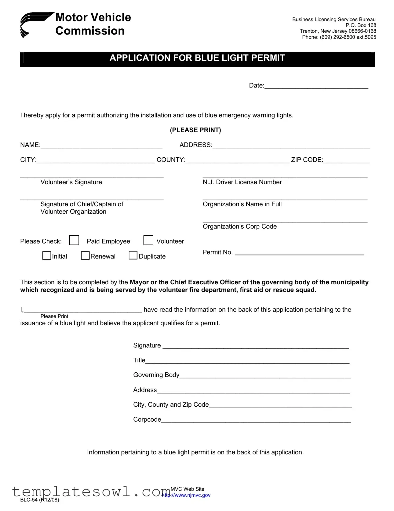 Fill Out Your Blc 54 Form