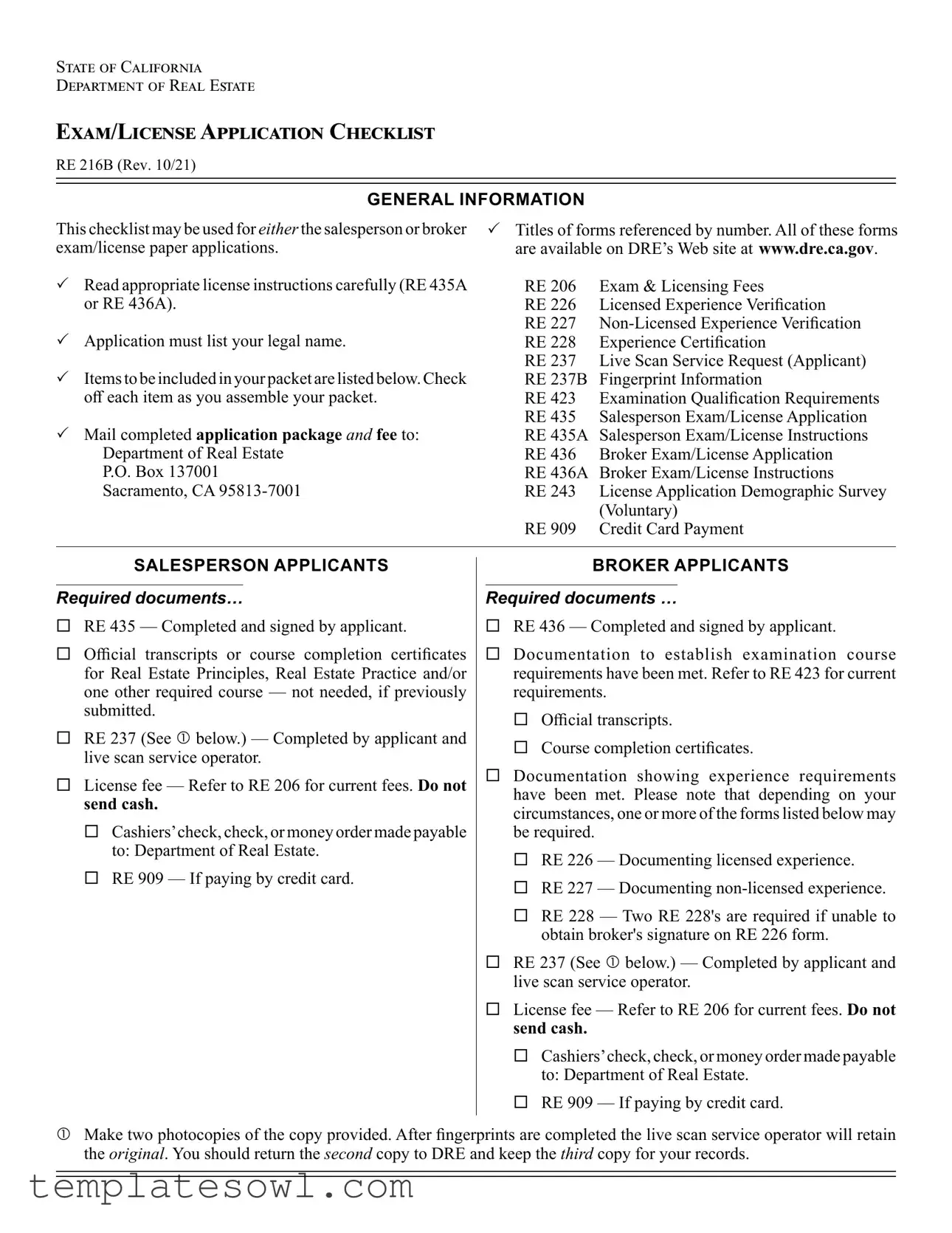 Fill Out Your Broker License Application Form
