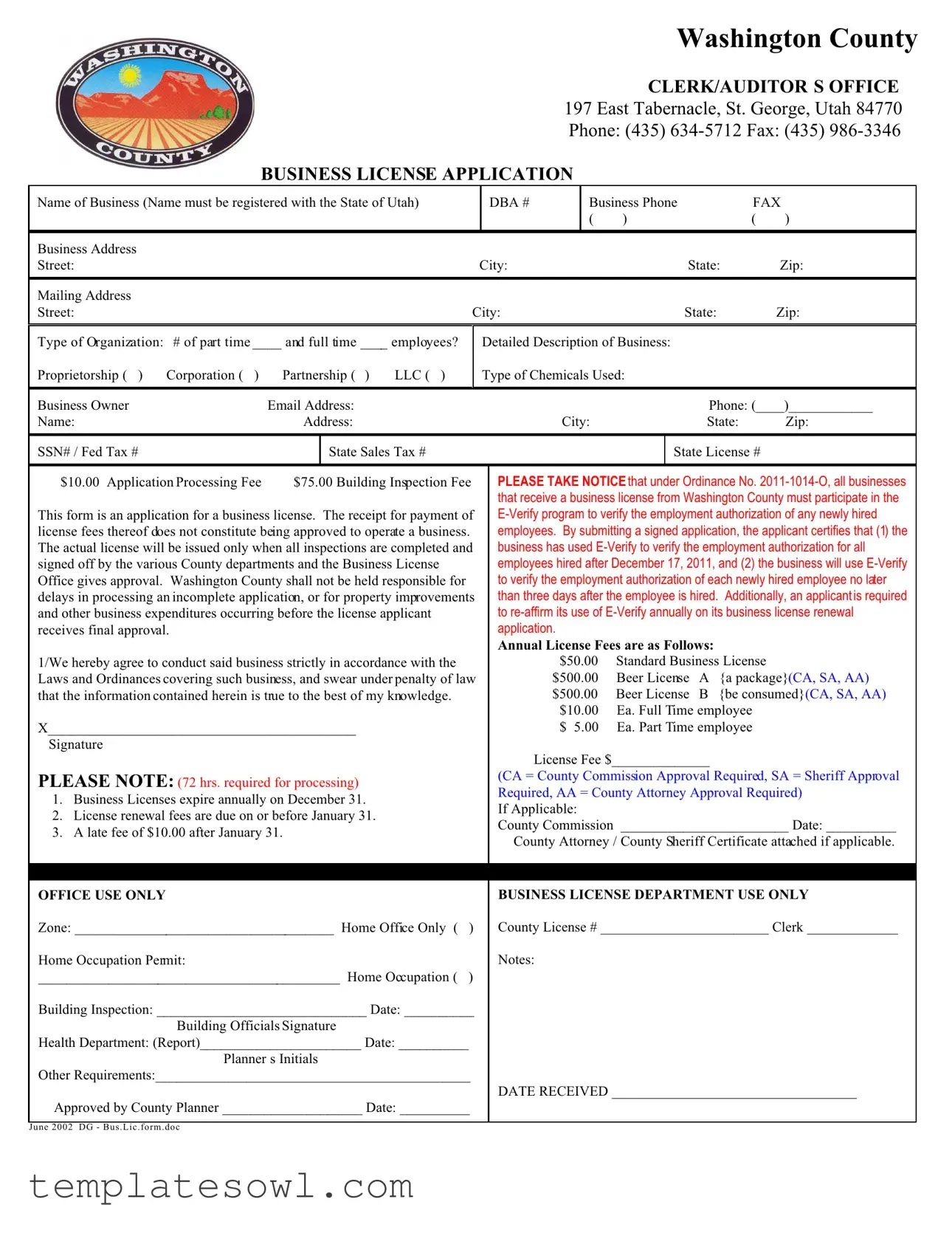 Fill Out Your Business License Renewal Form