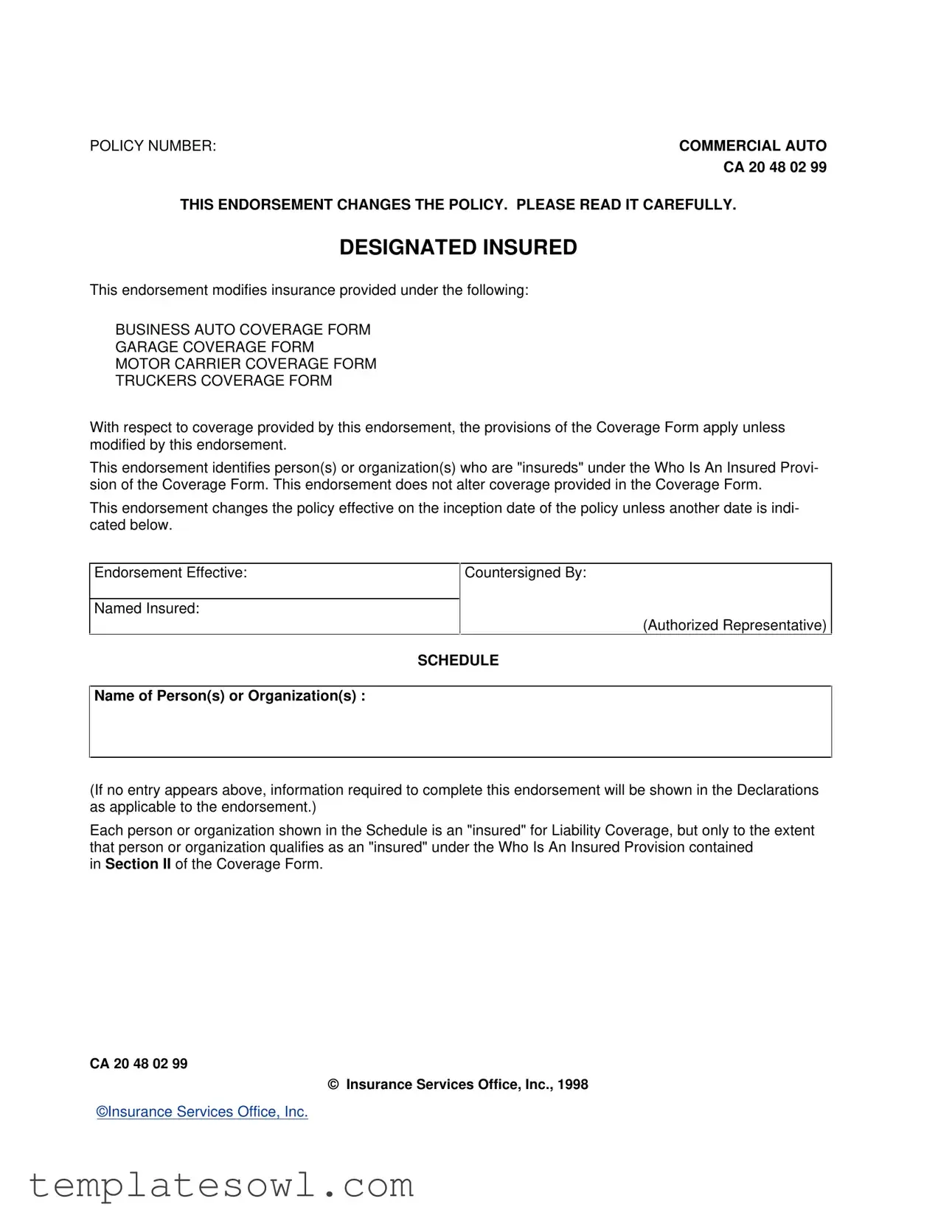 Fill Out Your Ca 20 48 02 99 Form