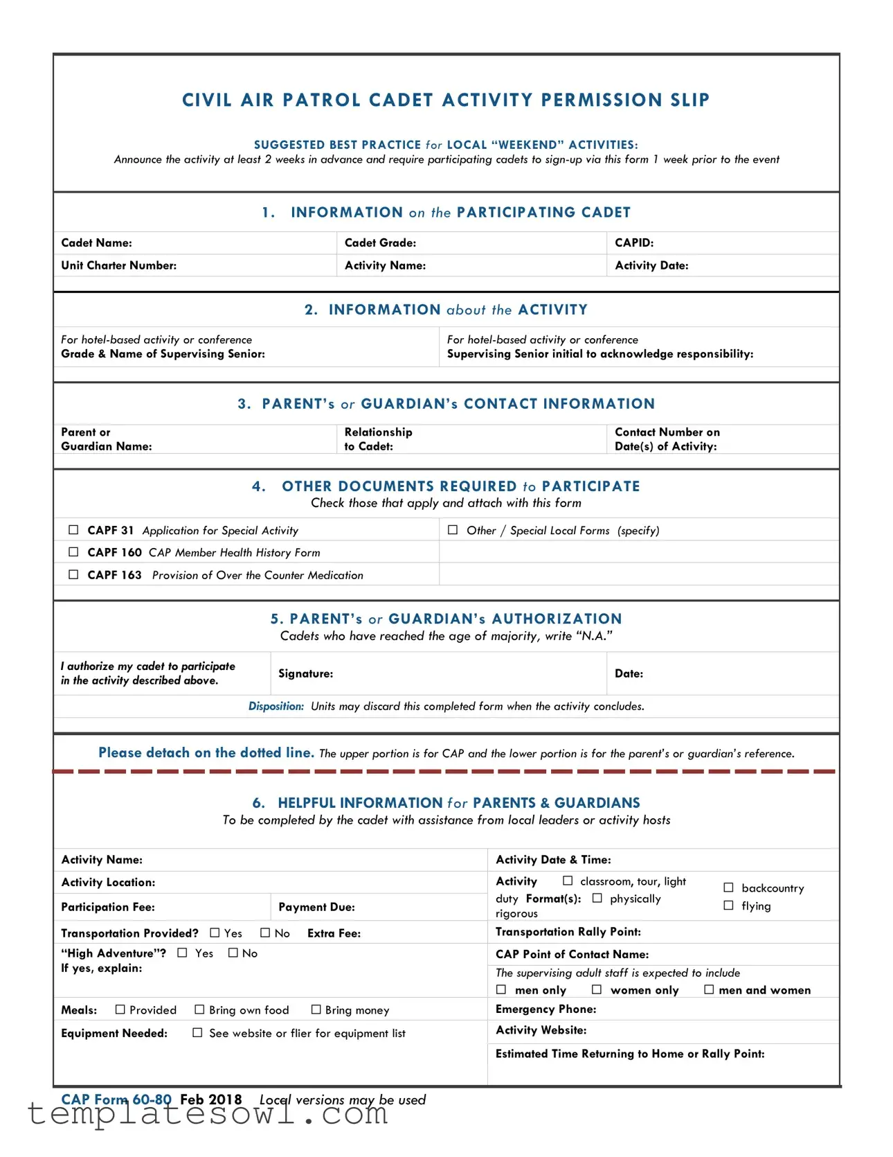 Fill Out Your Cap 32 Form