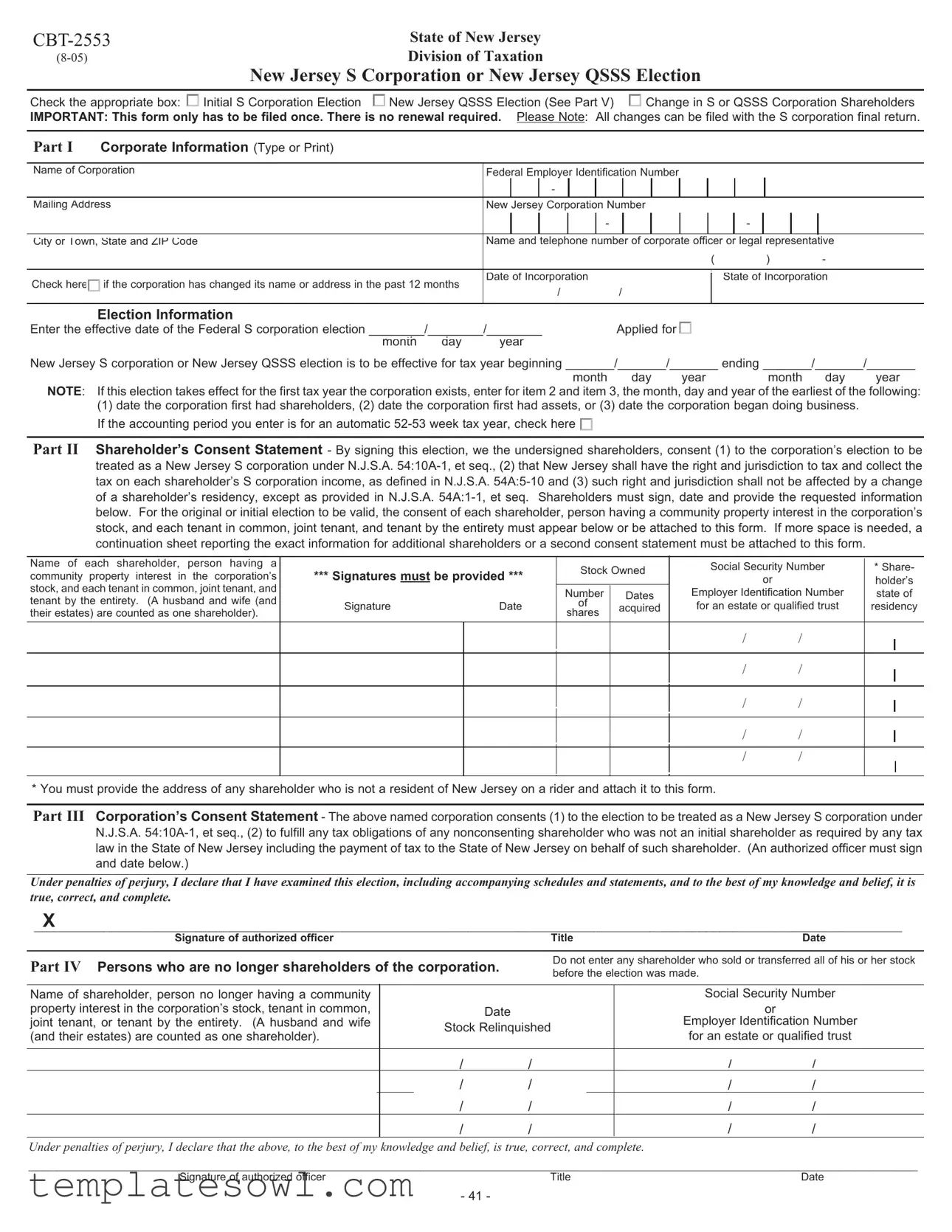 Fill Out Your Cbt 2553 Form