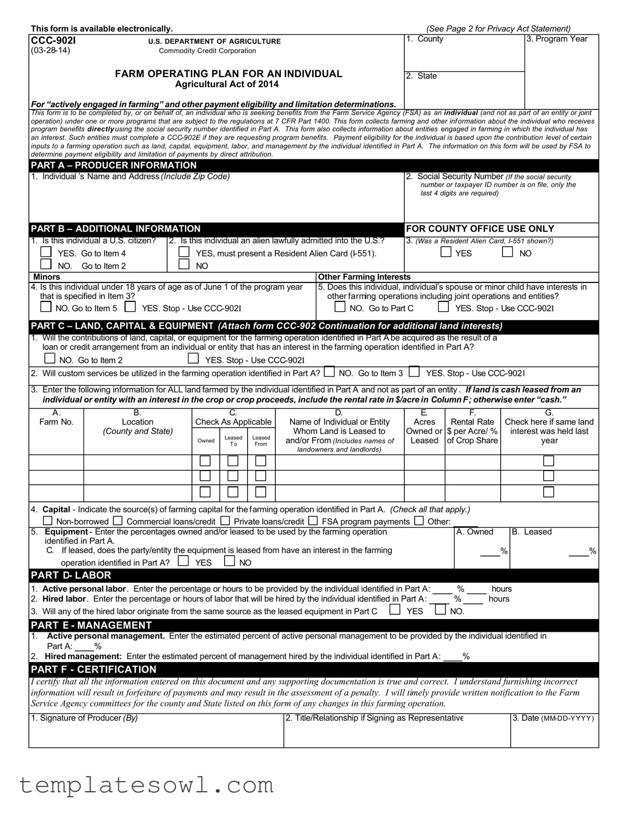 Fill Out Your Ccc 902I Form