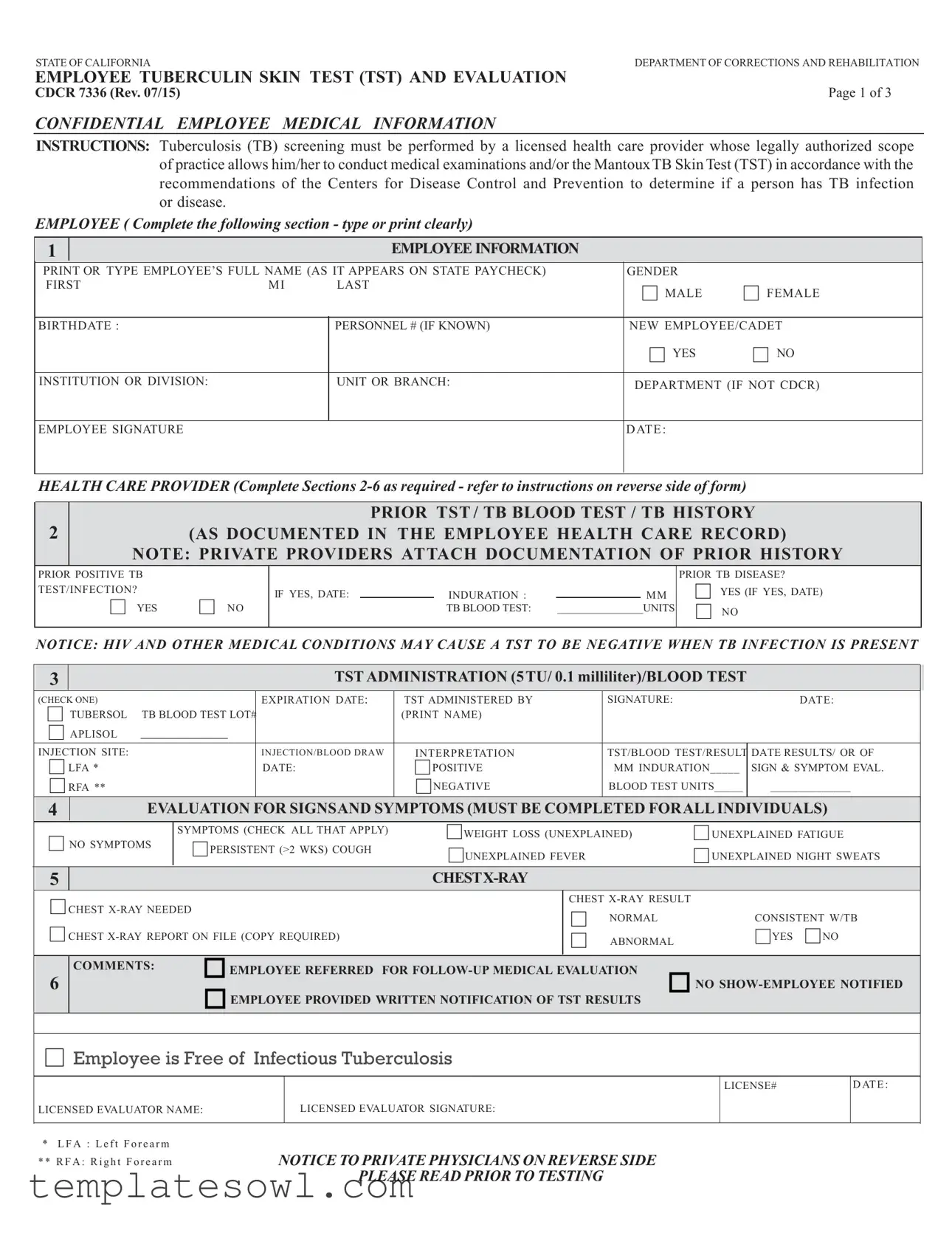 Fill Out Your Cdc 7336 Form