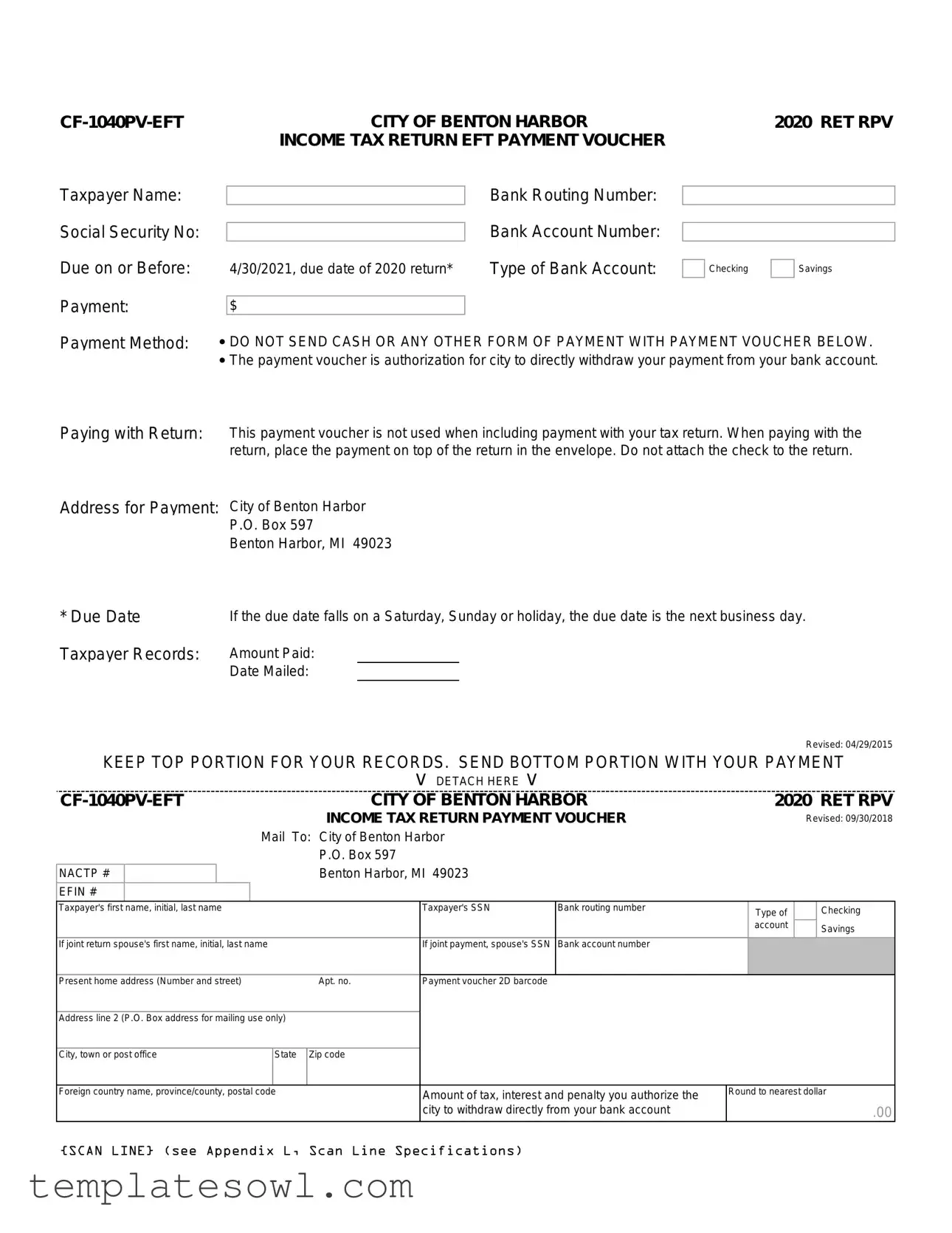 Fill Out Your Cf 1040Pv Form